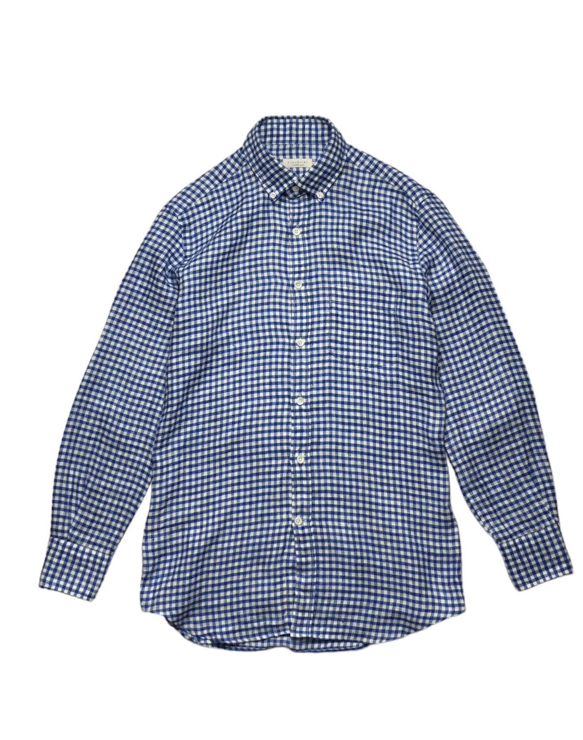 Glanshirt Glanshirt Slowear checkered linen shirt Size US S / EU 44-46 / 1 - 1 Thumbnail