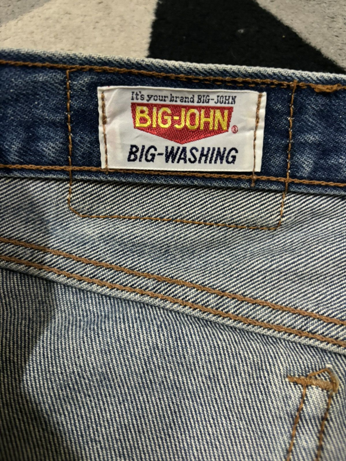 Big John Vintage 90s Japanese Brand Mud Wash Flare Bell Bottom Jeans Size US 30 / EU 46 - 20 Thumbnail