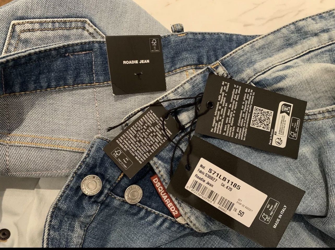 Dsquared2 Dsquared2 DSQUARED2 ROADIE JEANS BLUE SIZE 50 Waist 38 Inch Size US 34 / EU 50 - 9 Thumbnail