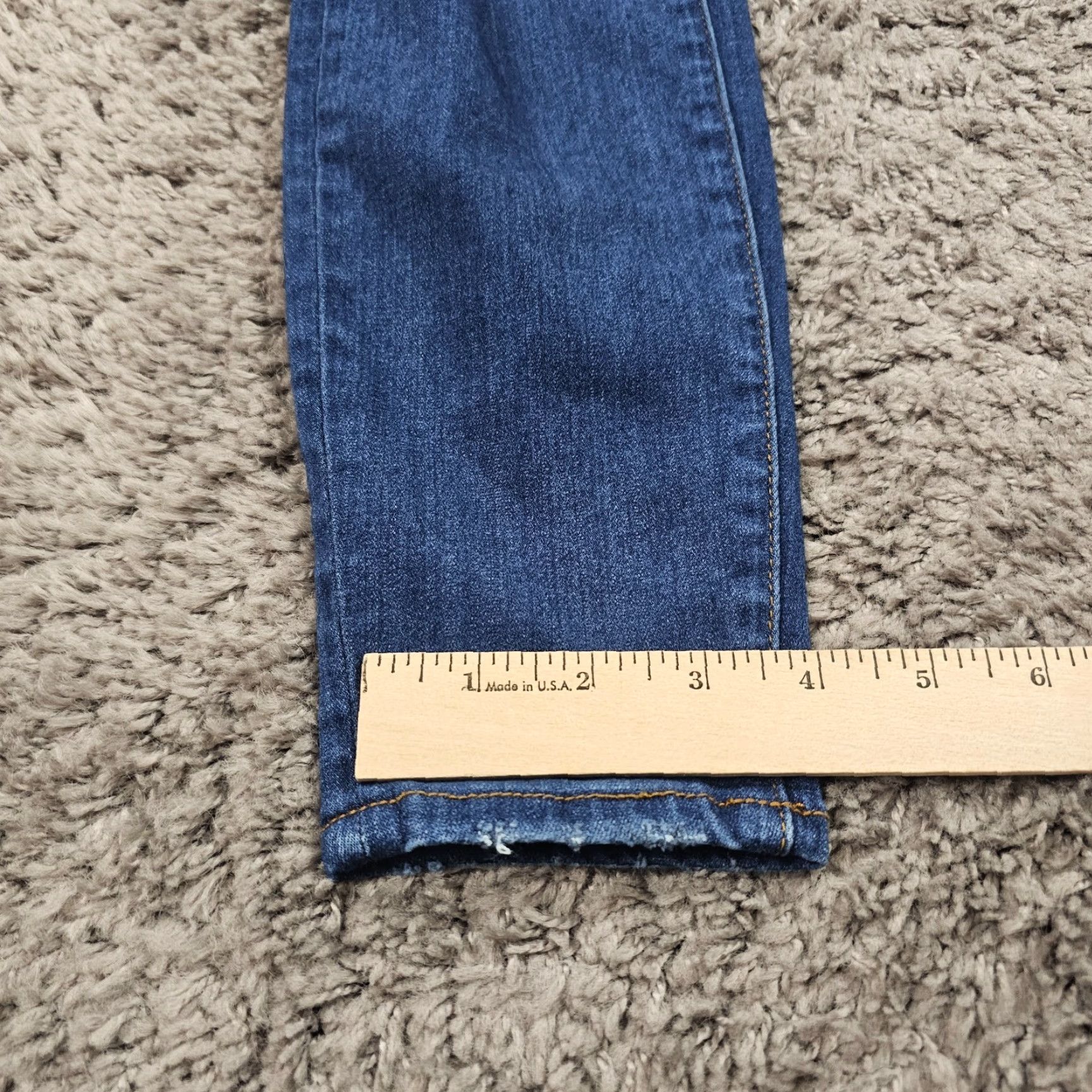 Good American Good American Jeans Women 24 Skinny Mid Rise Distressed Blue Good Waist Stretch 27 Inseam Size 42" / US 20 - 7 Thumbnail