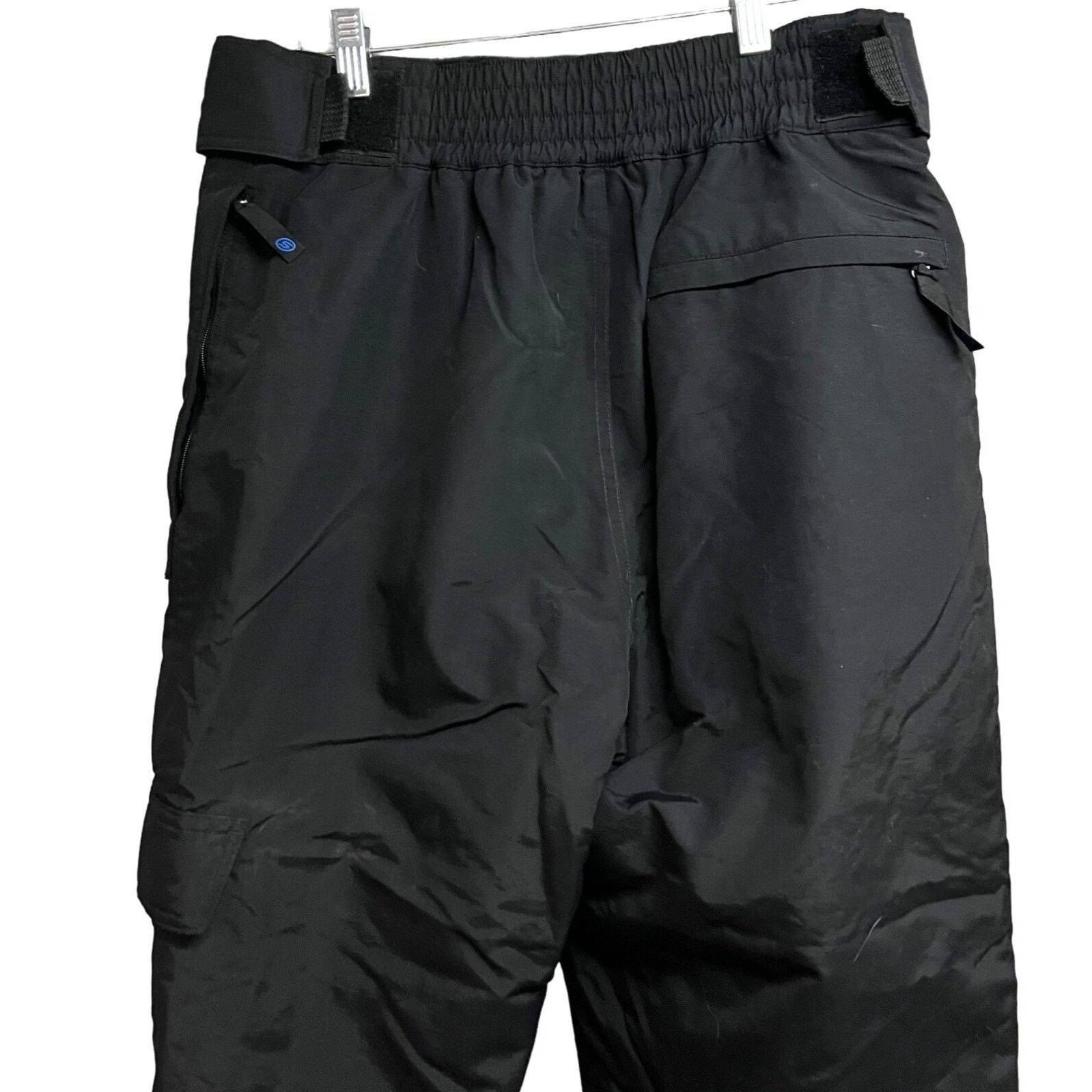 Vintage Slalom Mens Black Cargo Ski Snow Pants Small Insulated Water Size US 32 / EU 48 - 4 Thumbnail