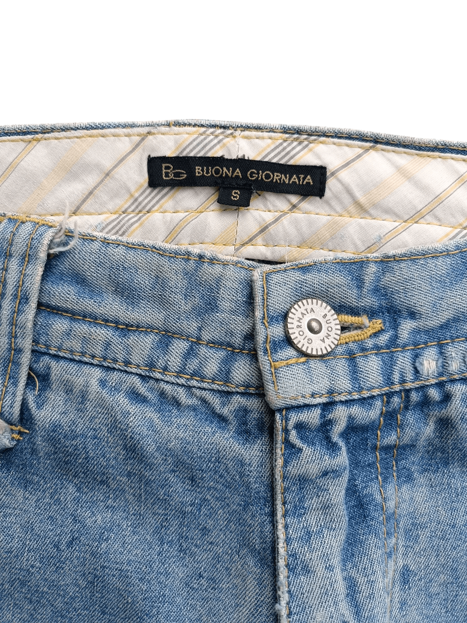 Japanese Brand × Vintage VTG FLARED Japanese Brand Distressed Embroidery Denim E222 Size US 31 - 4 Thumbnail