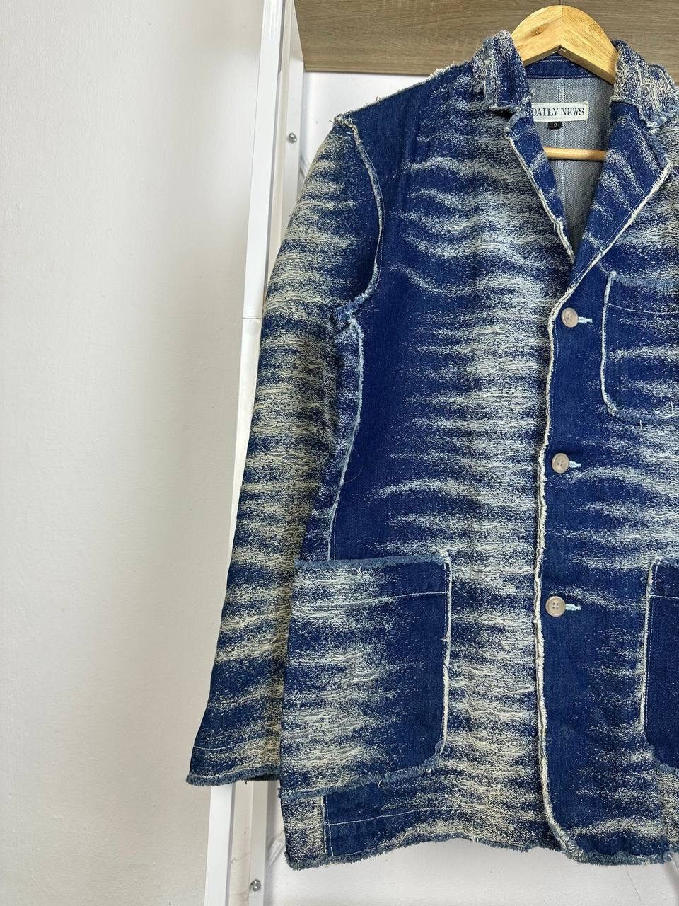 If Six Was Nine × Japanese Brand DAILY NEWS RARE DESIGN LIKE DENIM JACKET Size US M / EU 48-50 / 2 - 4 Thumbnail