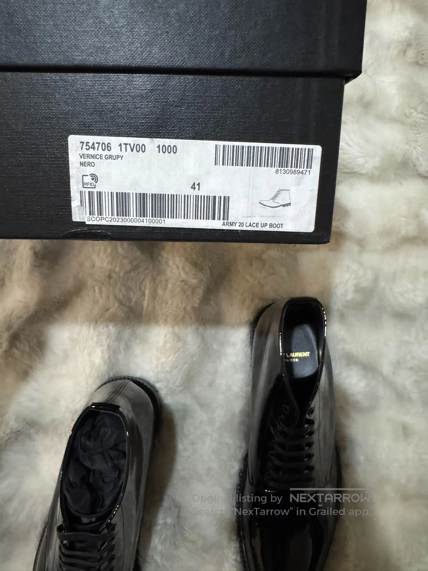 Saint Laurent Paris Saint Laurent Paris Men's Laced Boots| Size US 8 / EU 41 - 8 Thumbnail