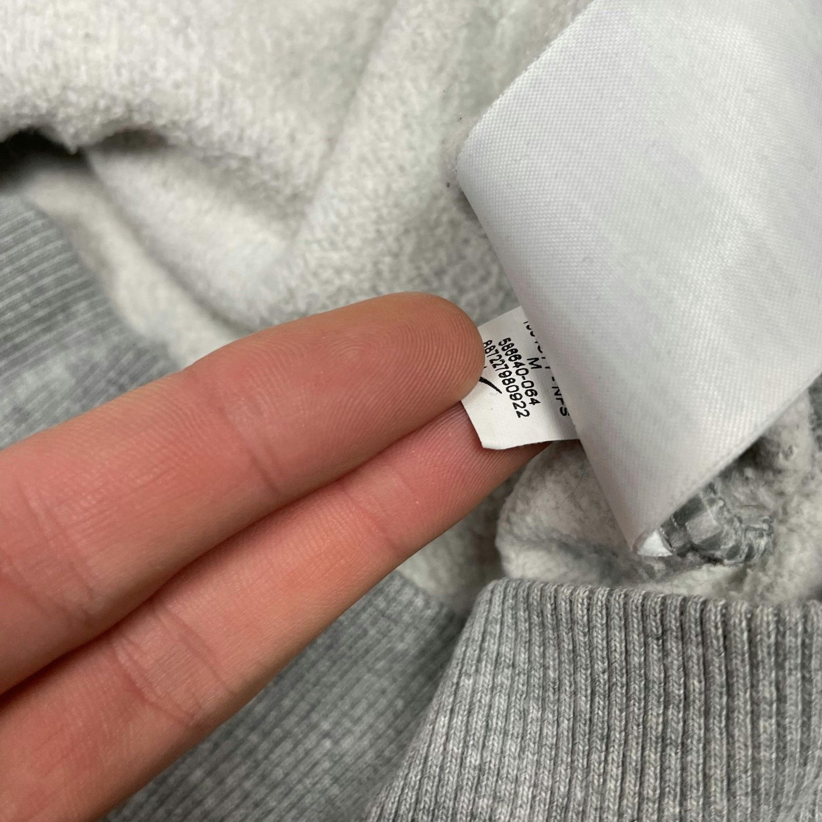 Nike × Vintage Nike Men's Heather Gray Fleece Lined Full Zip Hoodie Medium Size US M / EU 48-50 / 2 - 9 Thumbnail