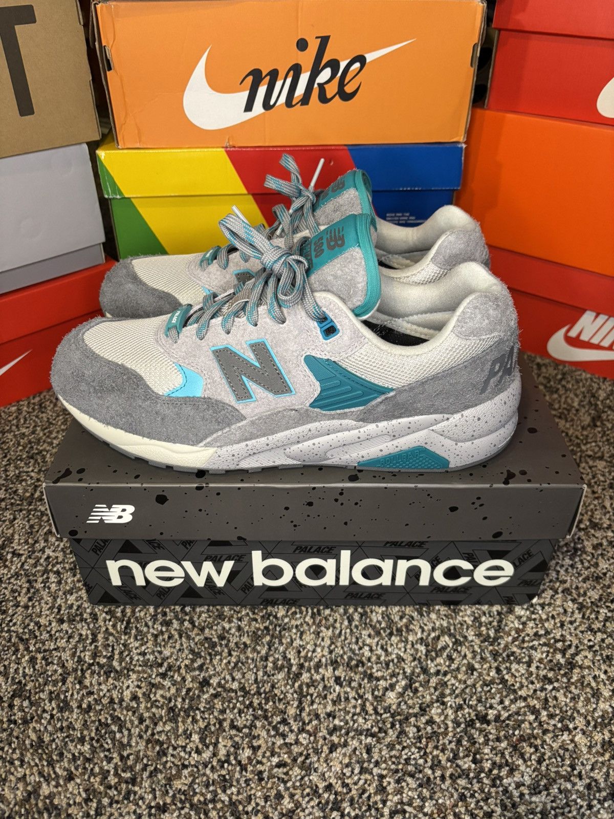 Palace X New Balance 580 ‘grey blue’