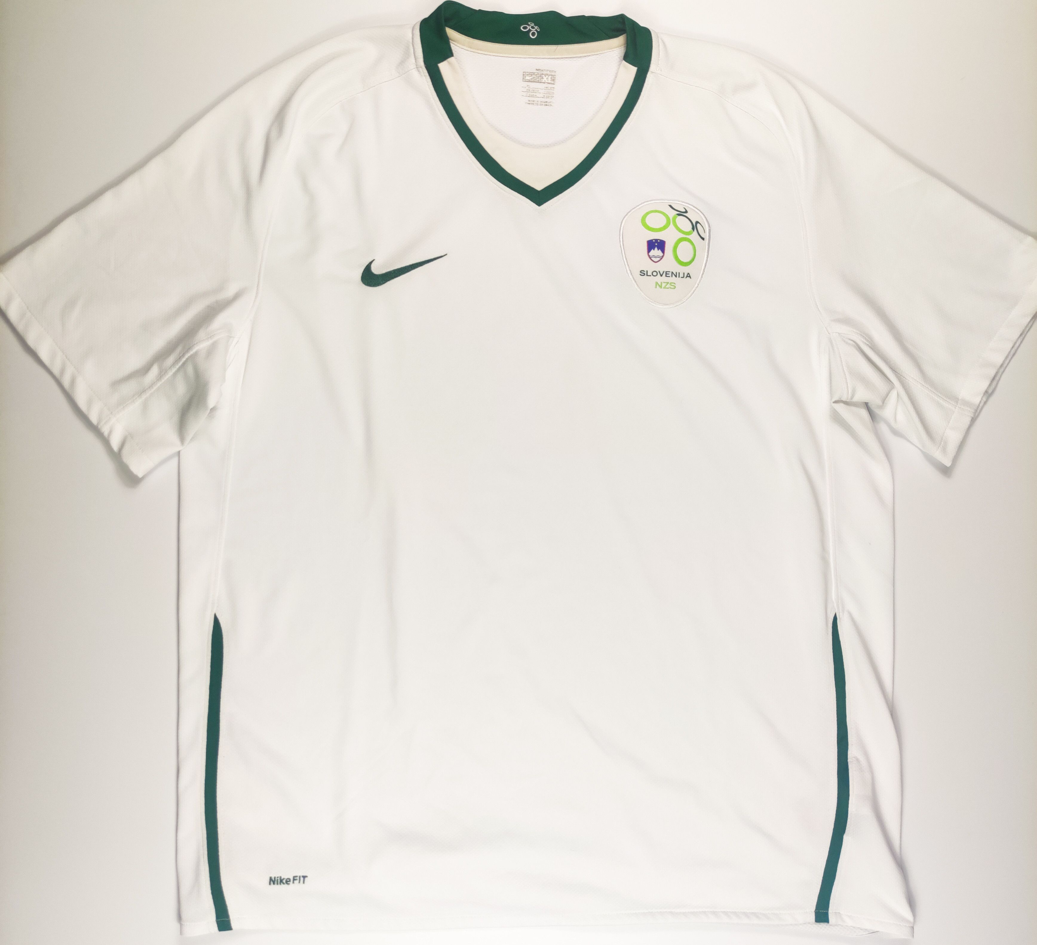 Nike Slovenia 2008 2009 Nike Home Shirt Kit Jersey Ljubljana Size US XL / EU 56 / 4 - 1 Thumbnail