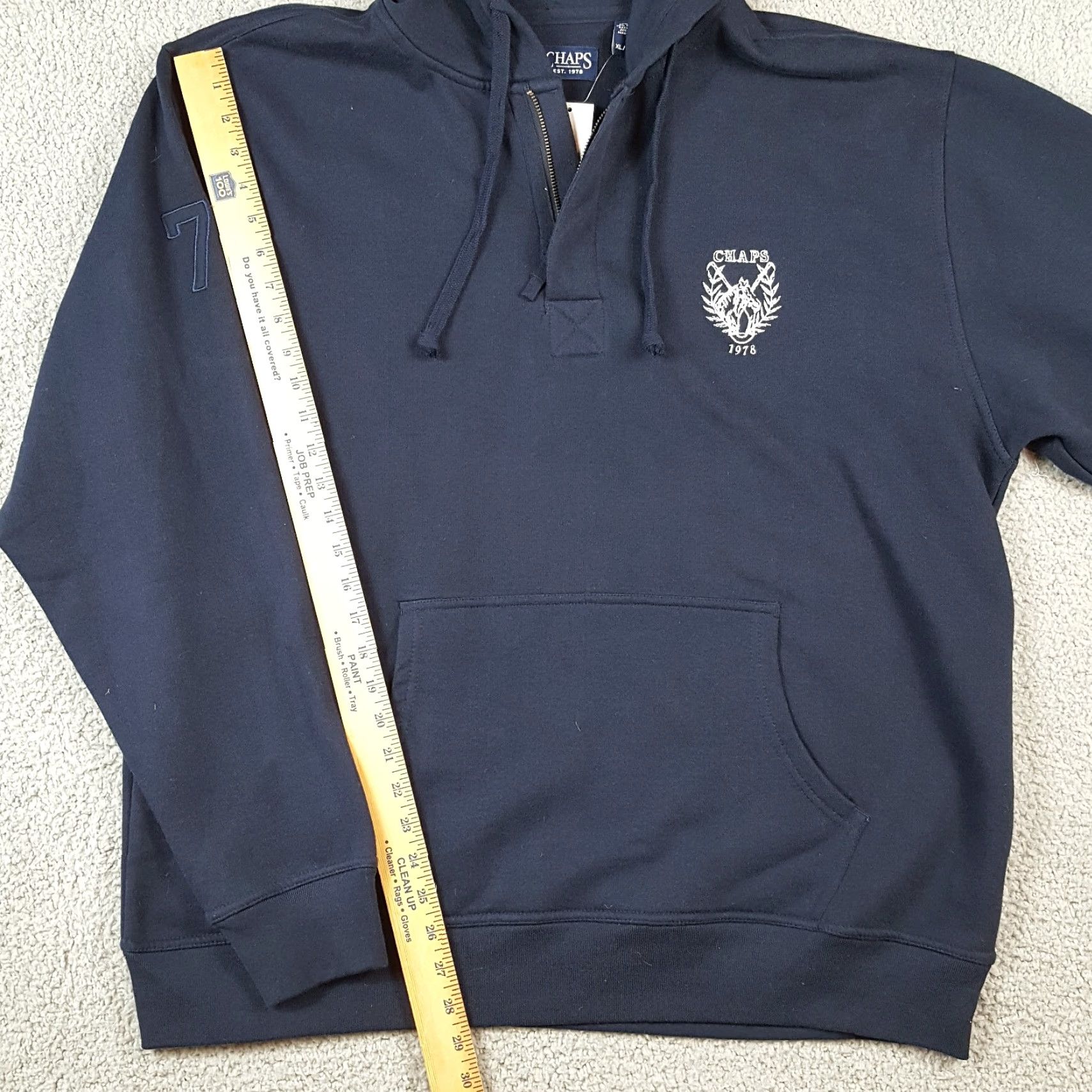 Chaps Chaps Ralph Lauren Rugby Pullover Zip Hoodie Size XL Preppy Hooded Sweatshirt Size US XL / EU 56 / 4 - 8 Thumbnail
