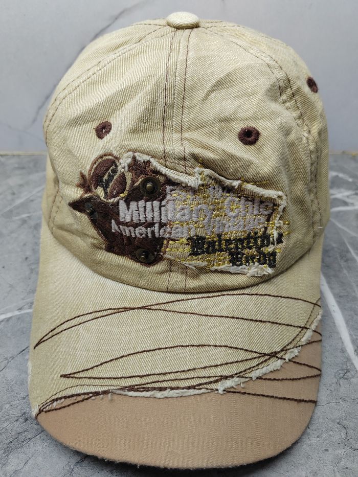 Valentino Vintage Valentino Rudy Distressed Style Cap Hat Size ONE SIZE - 2 Thumbnail