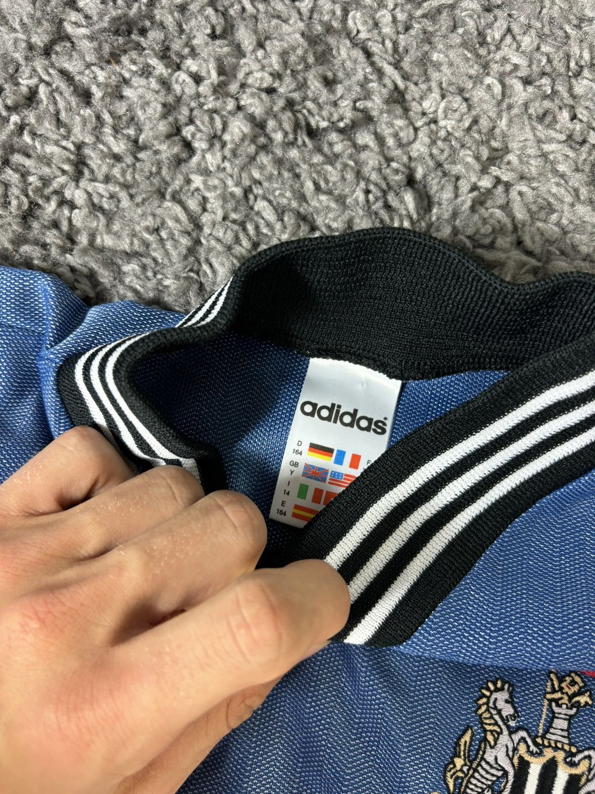 Adidas × Vintage 1996 1997 Newcastle United Adidas Soccer Jersey Size US S / EU 44-46 / 1 - 6 Thumbnail