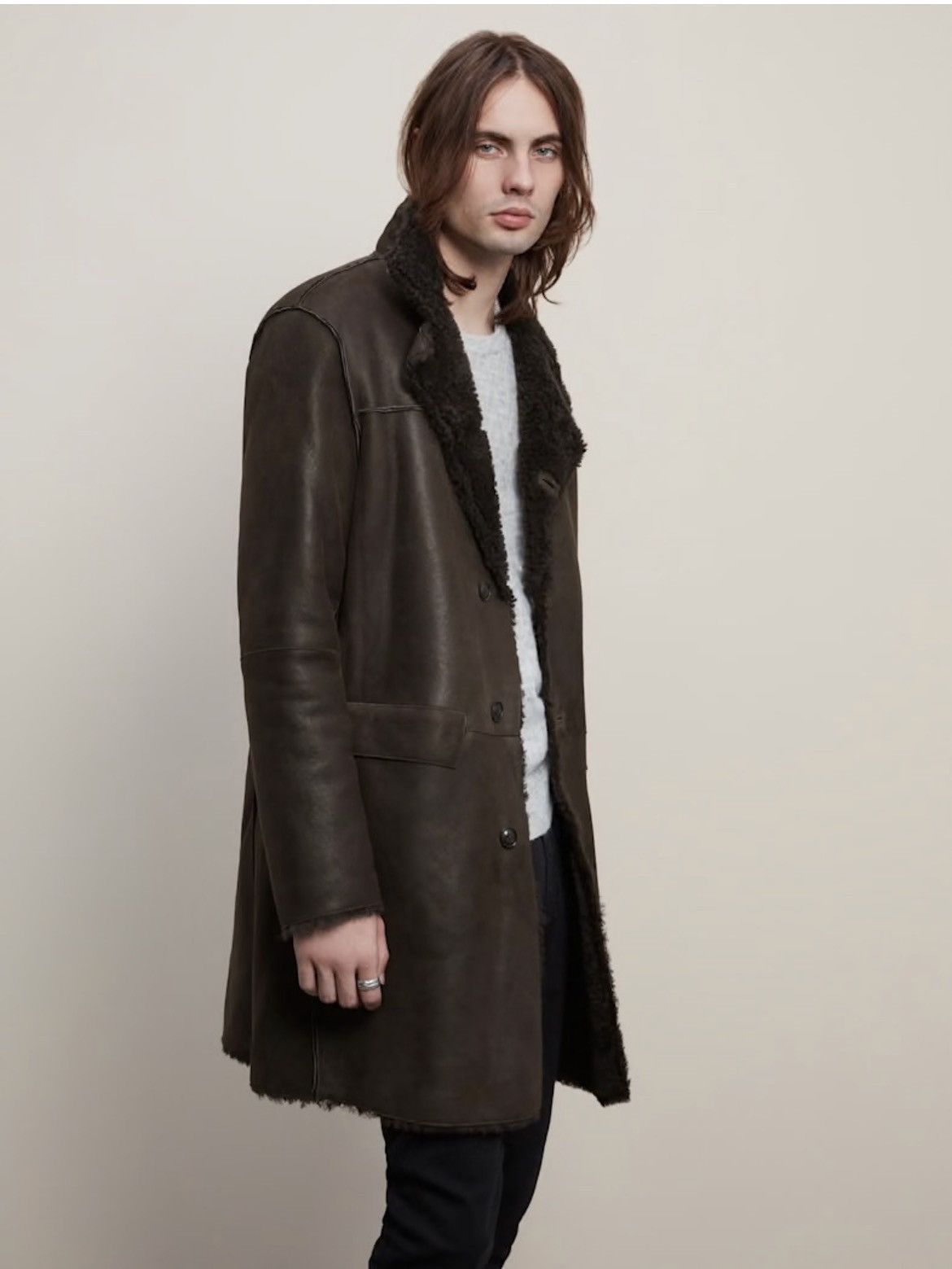 John Varvatos Shearling Coat Size EU 52 USA 42 Size US L / EU 52-54 / 3 - 2 Thumbnail