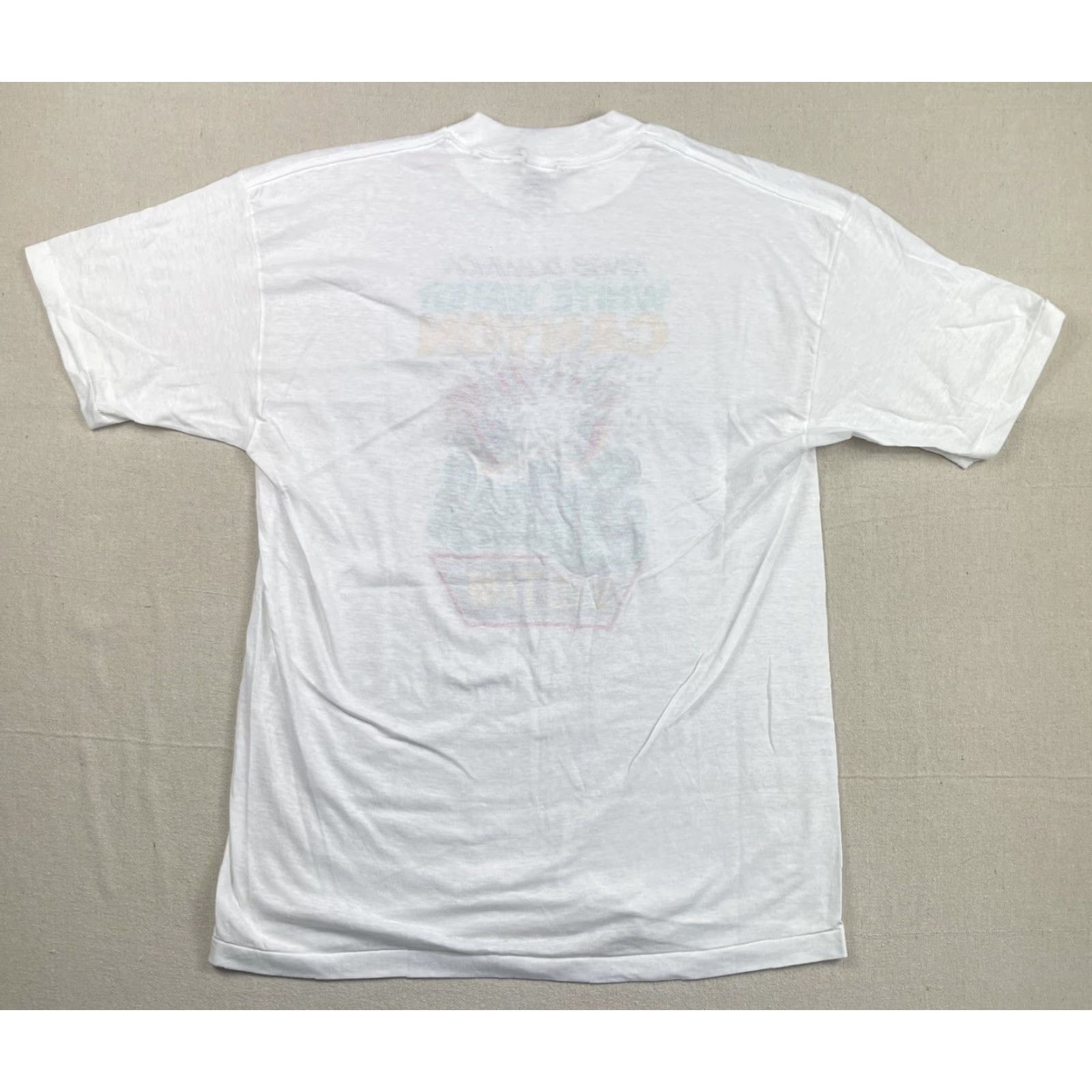 Vintage VINTAGE Signal T-Shirt XL Unisex Adults White Solid Graphic Print 80s Amusement Park Theme Size US XL / EU 56 / 4 - 4 Thumbnail