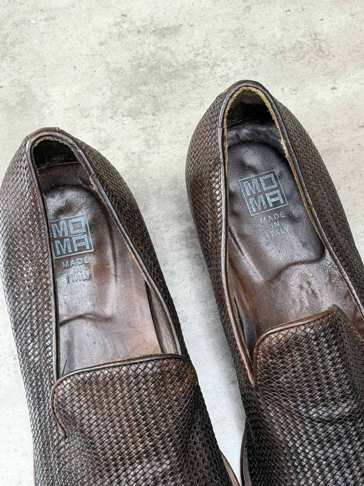 MoMA MOMA Woven Leather Loafers Brown EU 43 Size US 10 / EU 43 - 10 Thumbnail