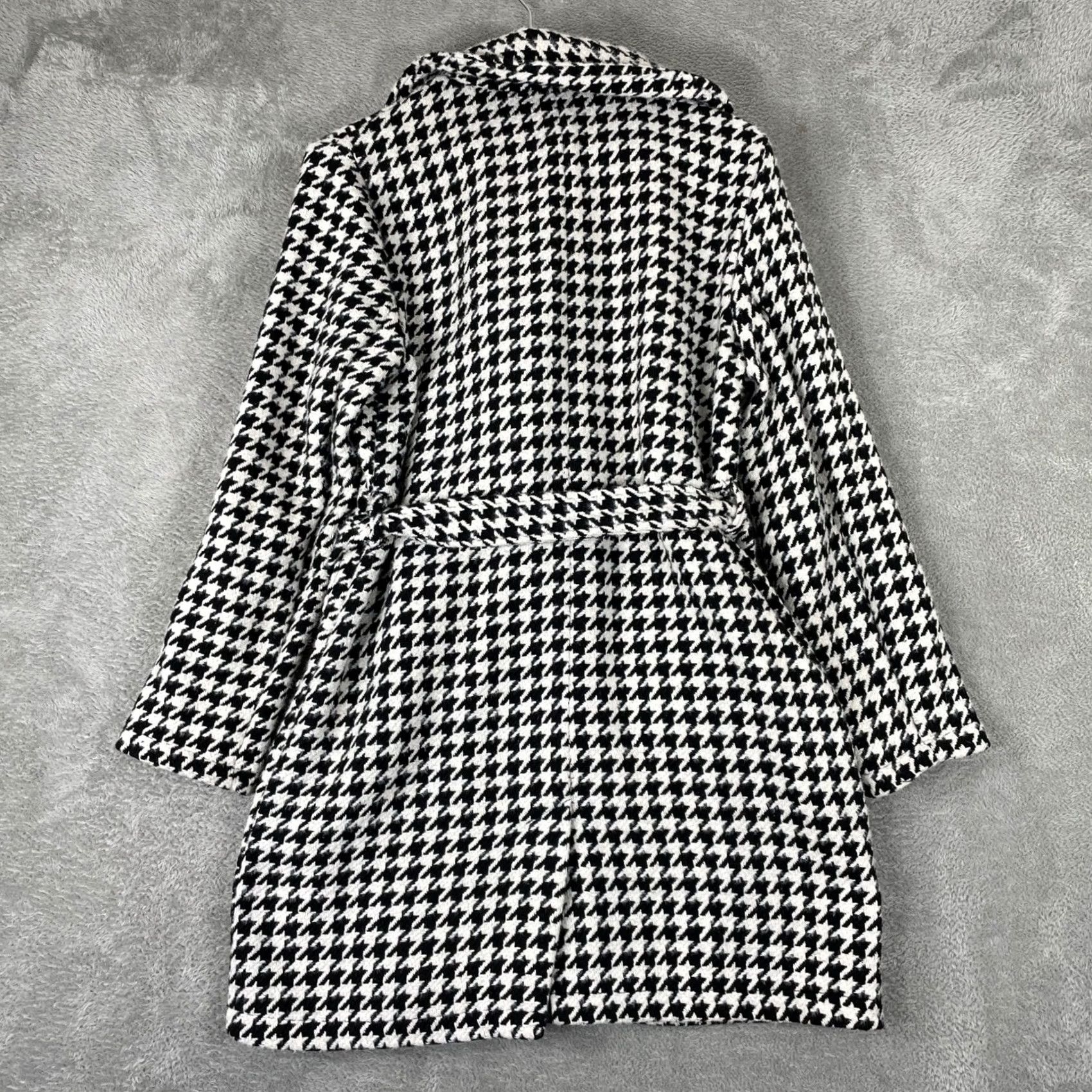 Doublet Alice Blue Houndstooth Trench Coat Women Medium Black White Double Breasted Belt Size M / US 6-8 / IT 42-44 - 6 Thumbnail