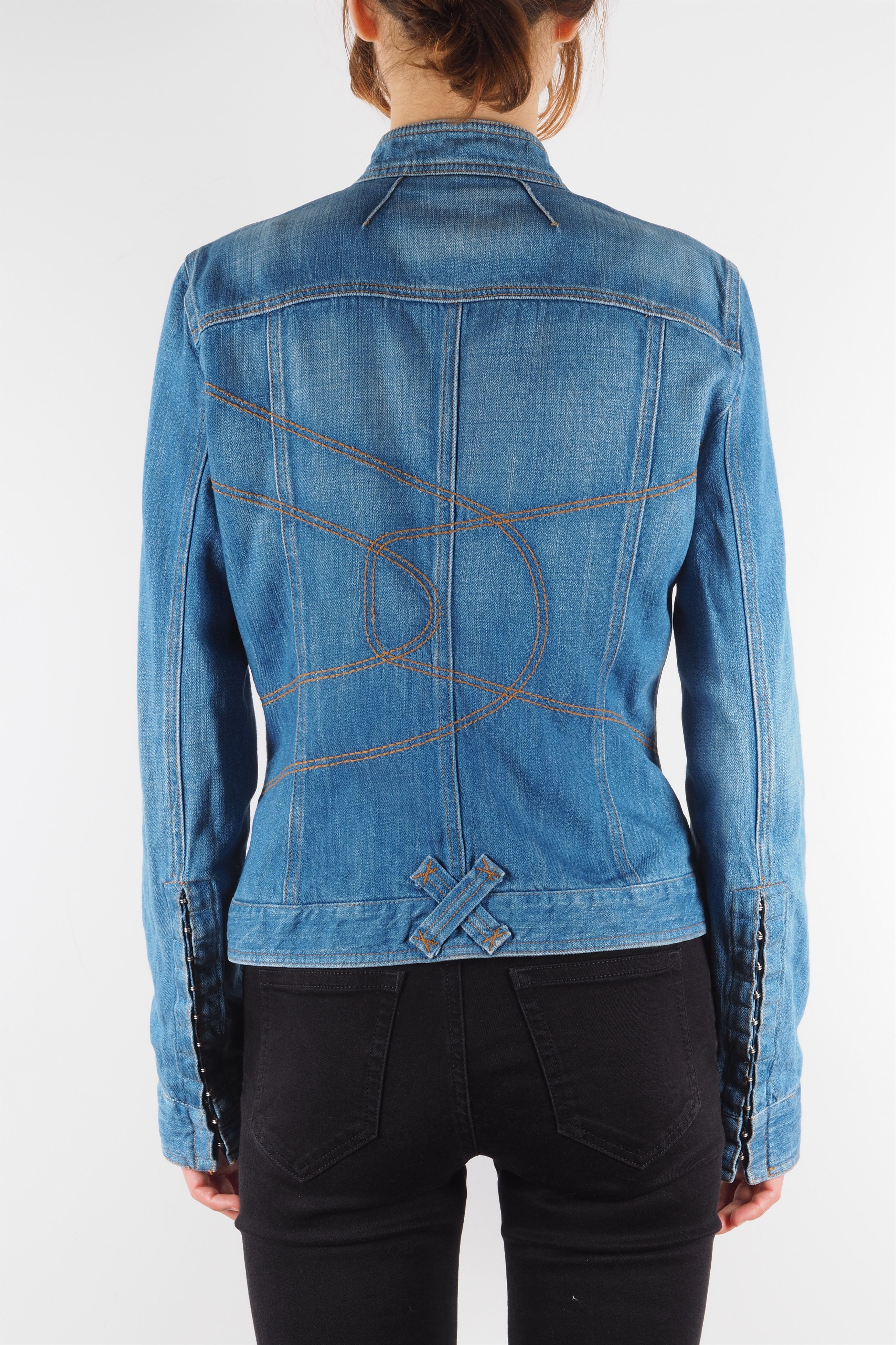 Dolce & Gabbana × Vintage Dolce&Gabbana Vintage Blue Denim Jean Jacket Size M / US 6-8 / IT 42-44 - 3 Thumbnail