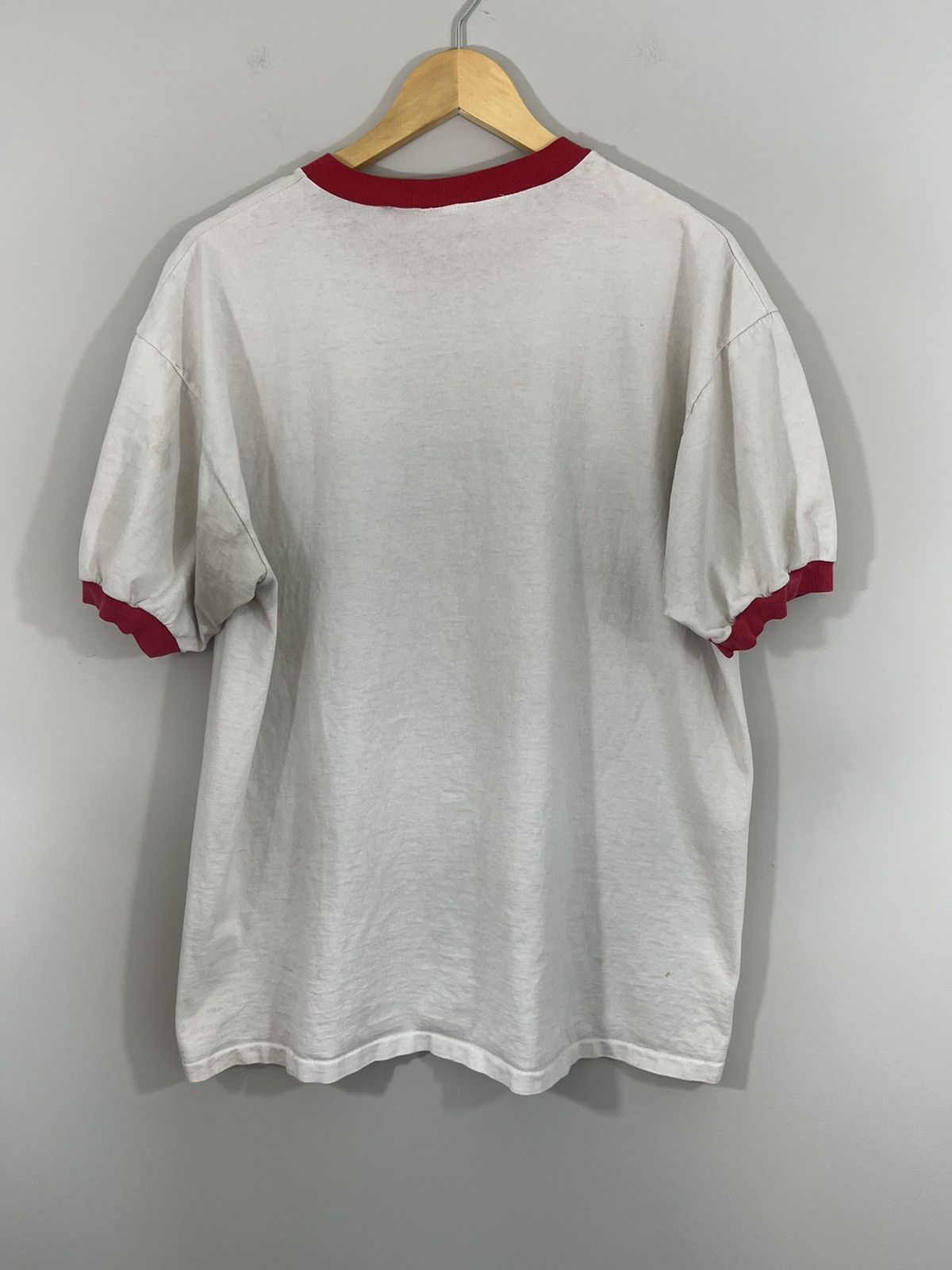 Vintage DICKIES Single Stitch Thrashed Faded Ringer Tee Size US XL / EU 56 / 4 - 9 Thumbnail