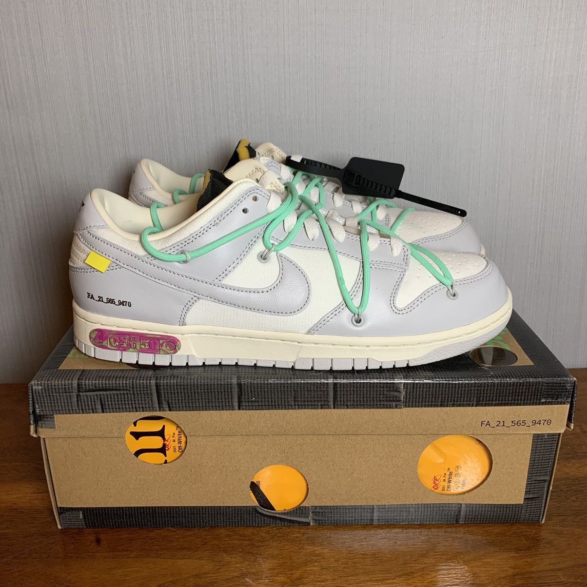 Nike × Off-White Off-White Nike Dunk Low Lot 4 Size US 11 / EU 44 - 5 Thumbnail