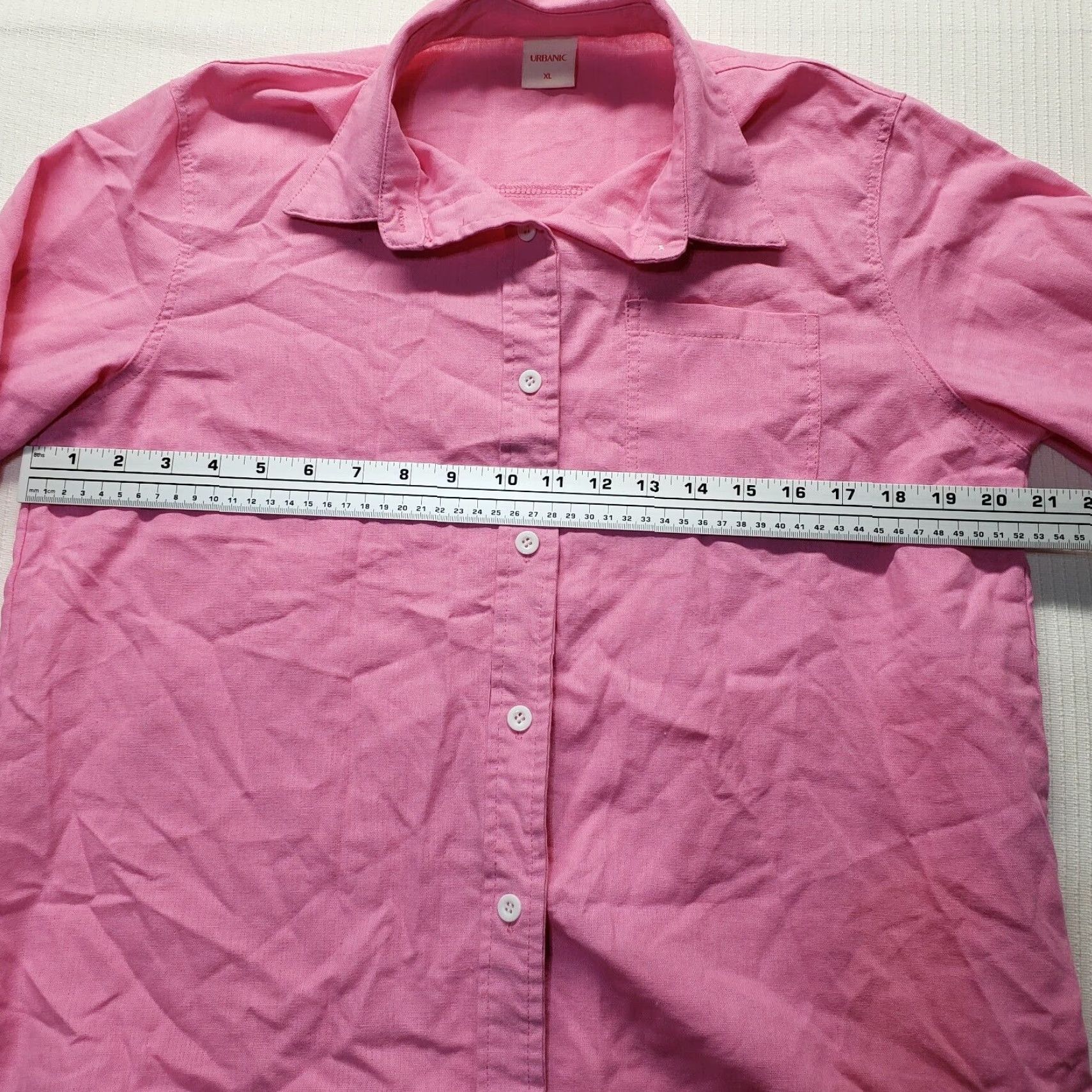 Vintage Vintage Pink Button-Up Shirt Women's XL Long Sleeve Casual Fall Spring Winter Size XL / US 12-14 / IT 48-50 - 4 Thumbnail