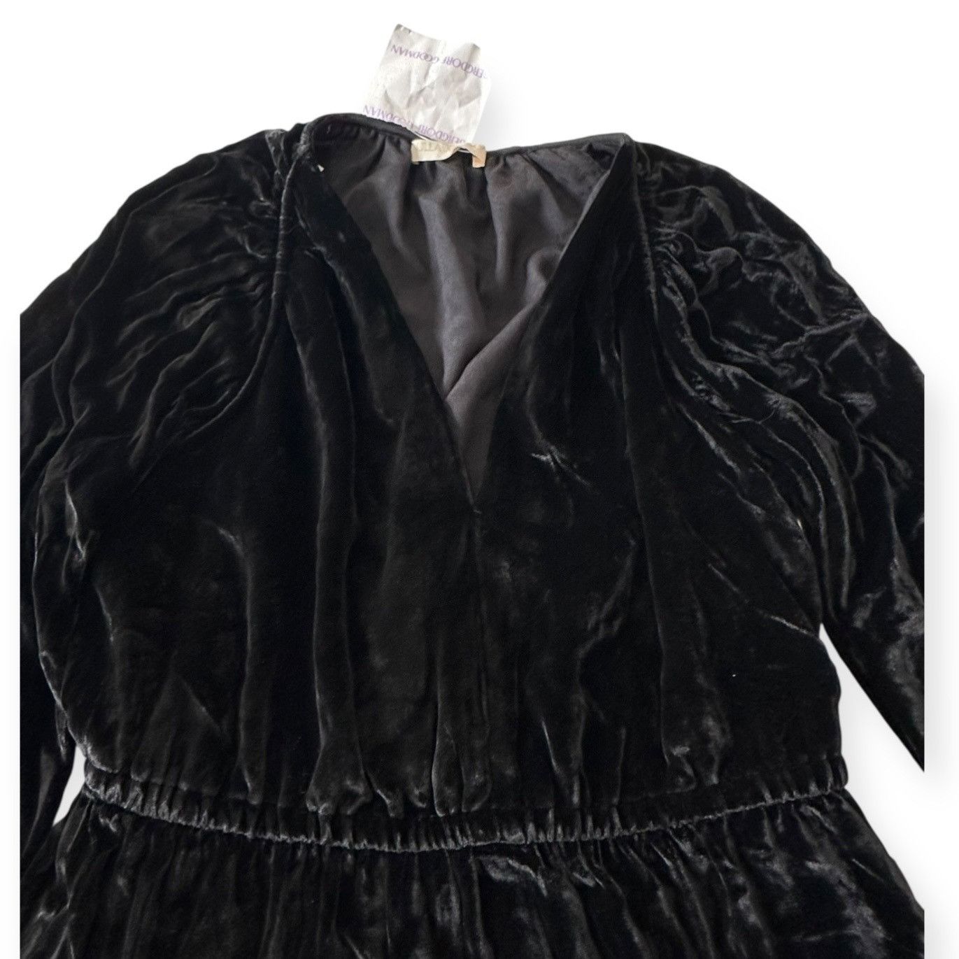 Ulla Johnson ULLA JOHNSON Audrey Tiered Puff-sleeve Velvet Mini Dress In Size S / US 4 / IT 40 - 7 Thumbnail