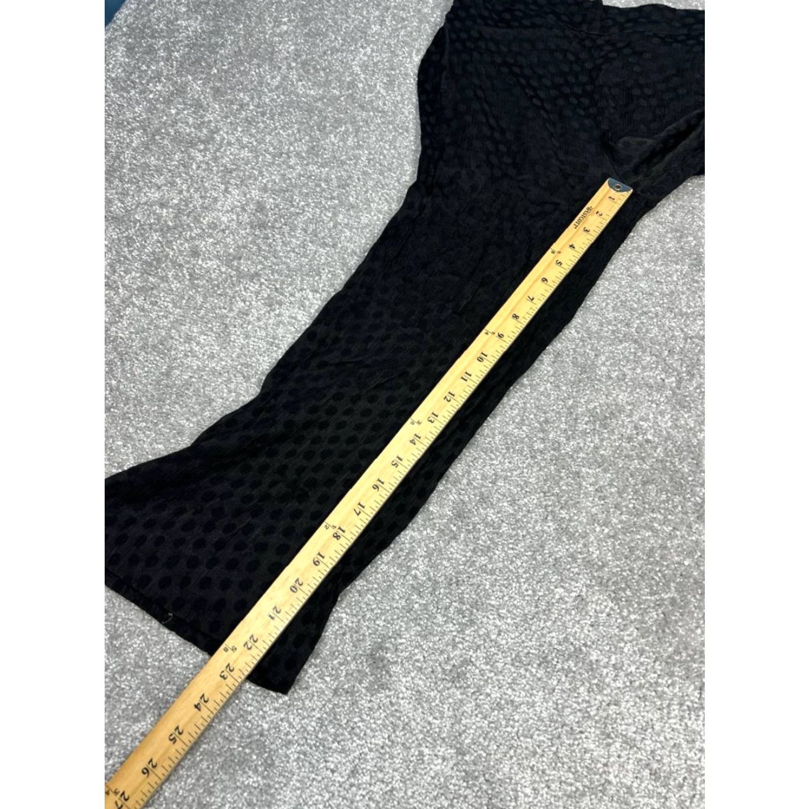 Madewell Madewell Polka Dot Cropped Pants Womens Small Black Stretch High Rise Flared Leg Size 28" / US 6 / IT 42 - 3 Thumbnail