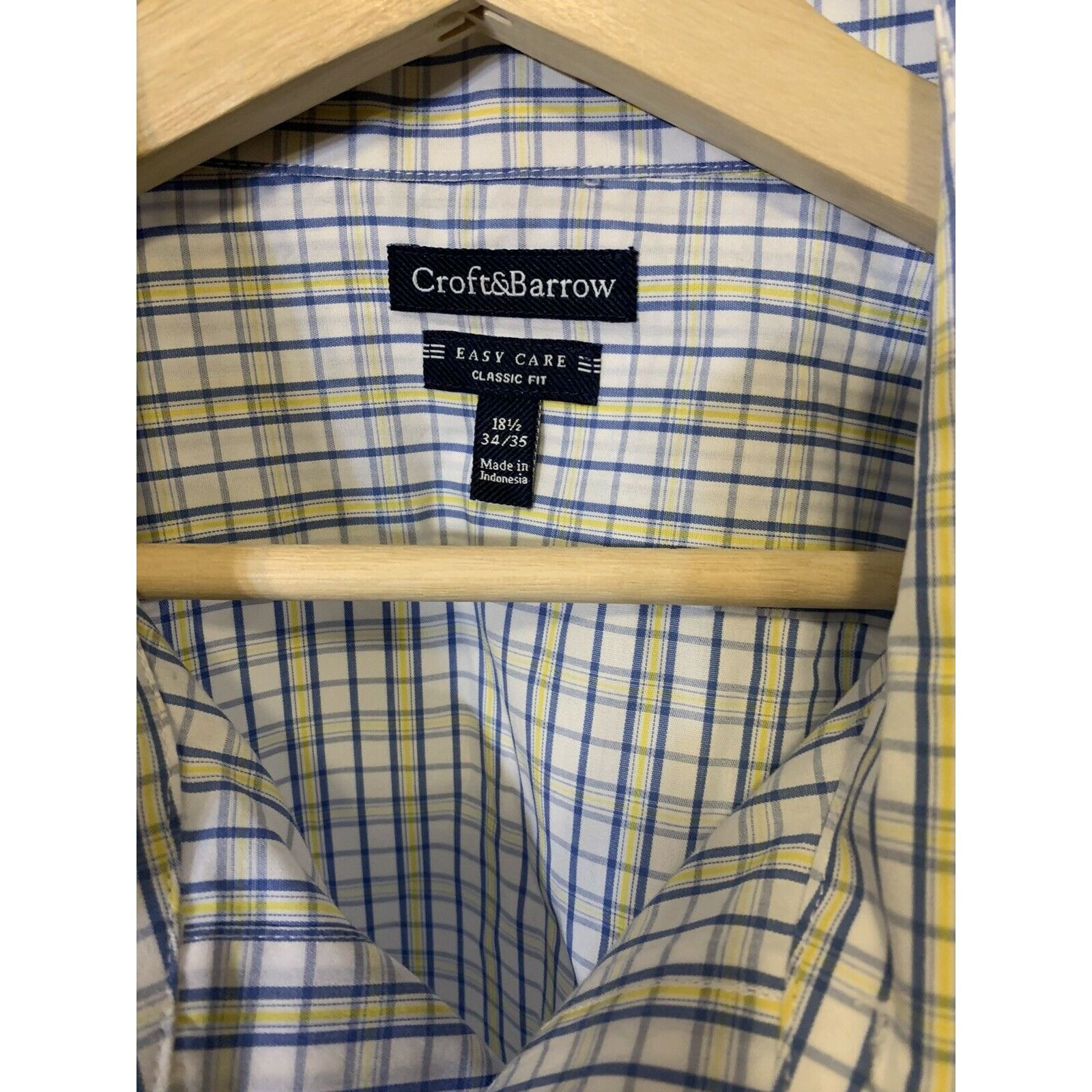 Croft & Barrow Croft & Barrow Men’s Sz 18 1/2 33/35 Button Shirt Long Sleev Size US XXL / EU 58 / 5 - 2 Thumbnail