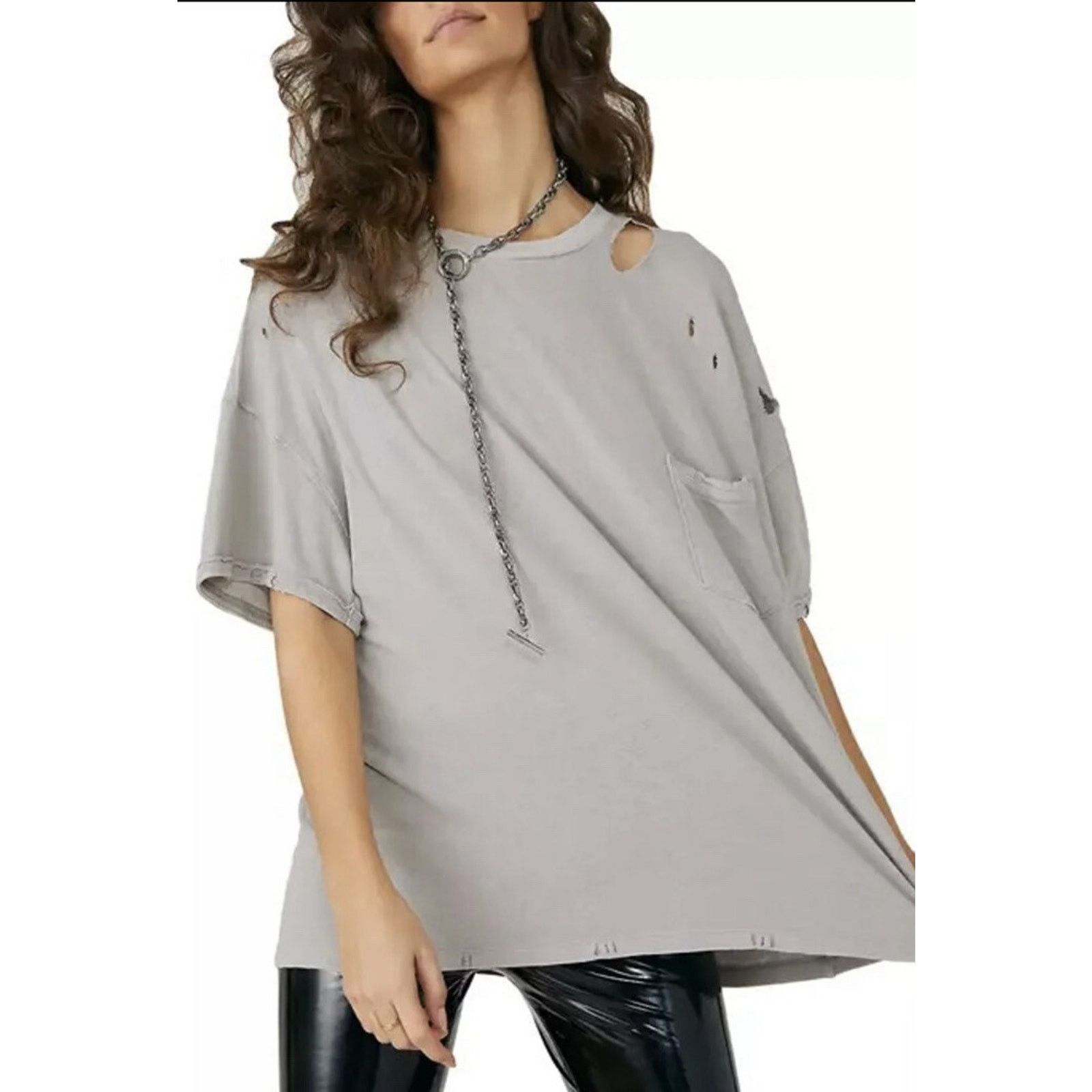 Free People Free People Rubi Ripped Y2K Cotton top XS FP2836748 Size XS / US 0-2 / IT 36-38 - 4 Thumbnail