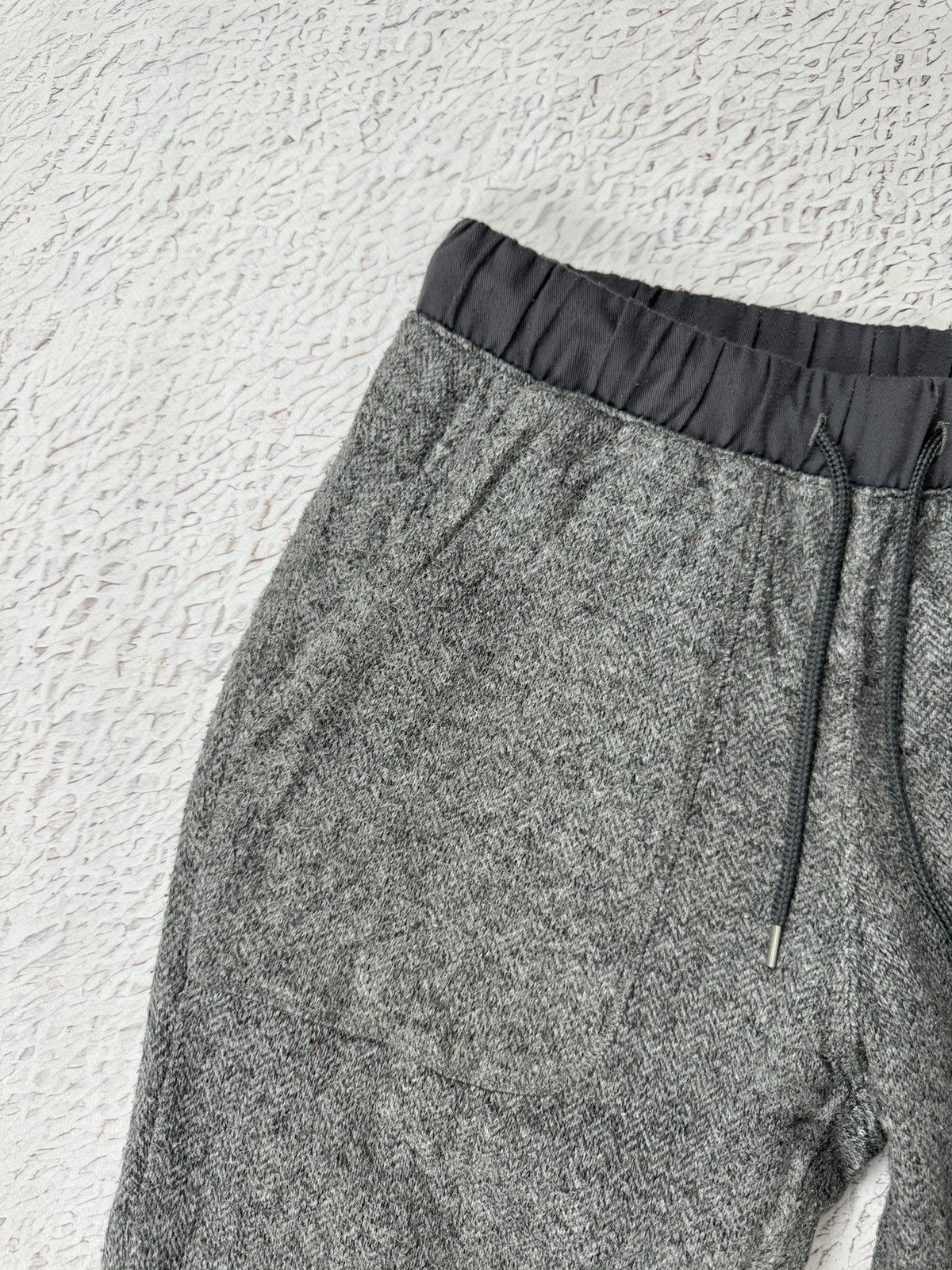 Japanese Brand × Vintage Herringbone grey Japan clothing sweat track pants Size US 32 / EU 48 - 7 Thumbnail