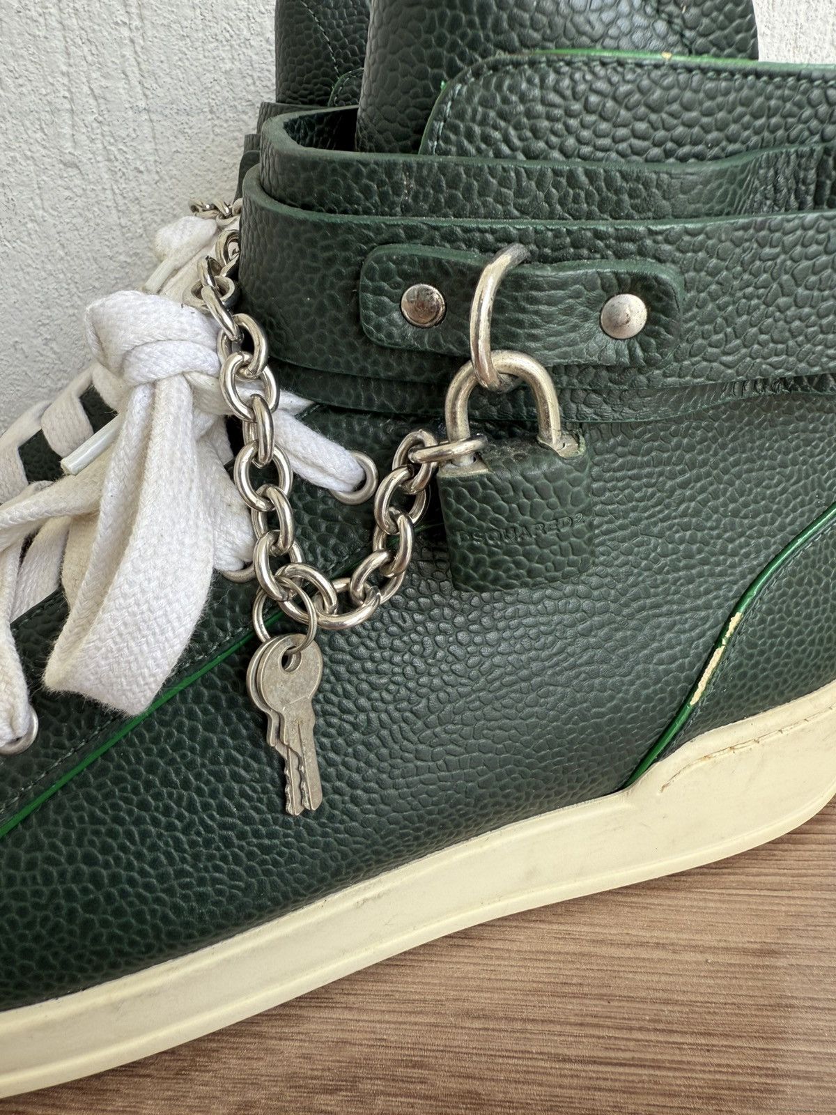 Dsquared2 🟢🔥🔥Y2k padlock strap sneaker Size US 10 / EU 43 - 10 Thumbnail