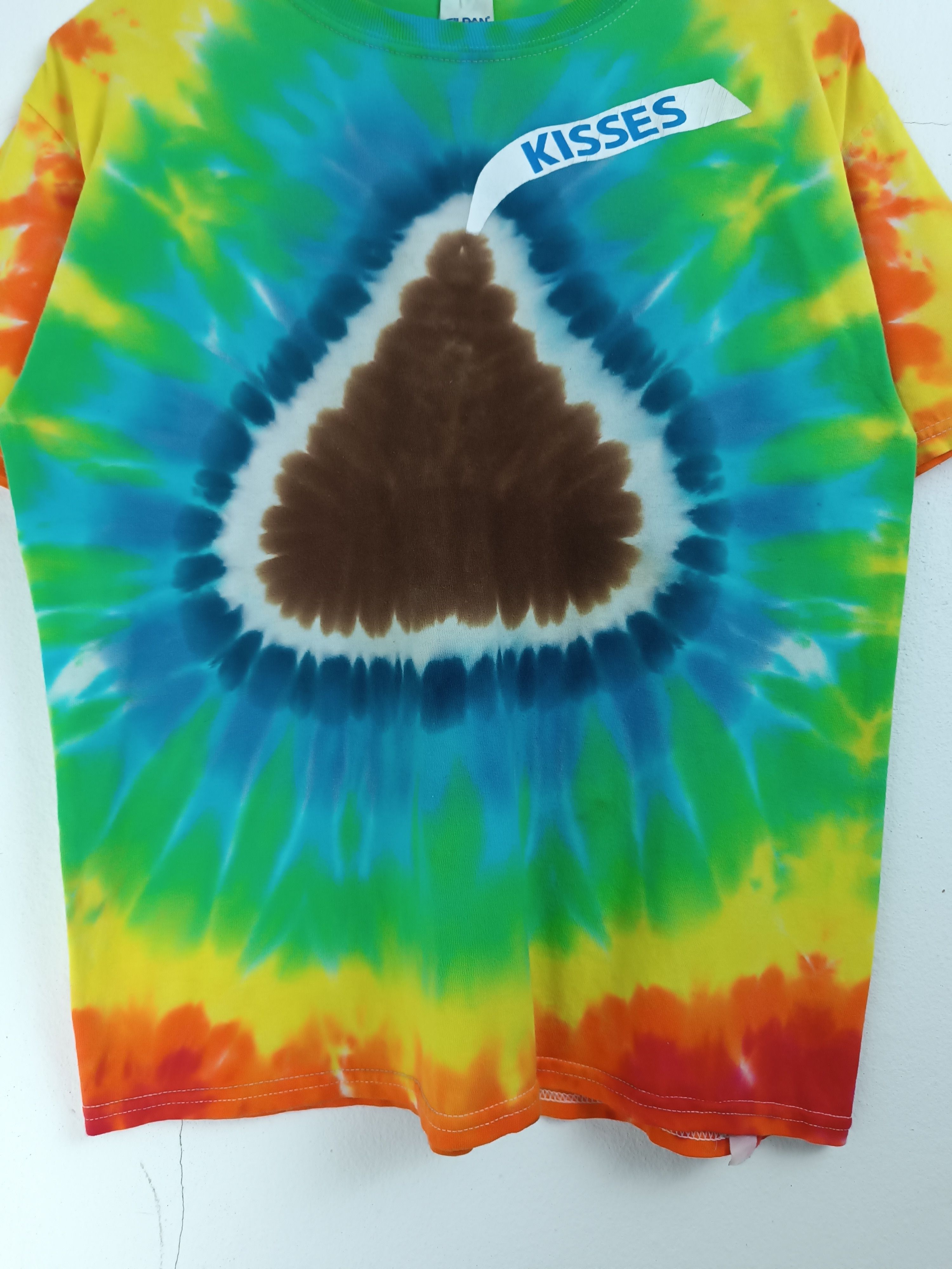 Chocolate VINTAGE HERSHEY'S KISSES TIE DYE TEE CHOCOLATE CUTE RARE Size US S / EU 44-46 / 1 - 15 Thumbnail