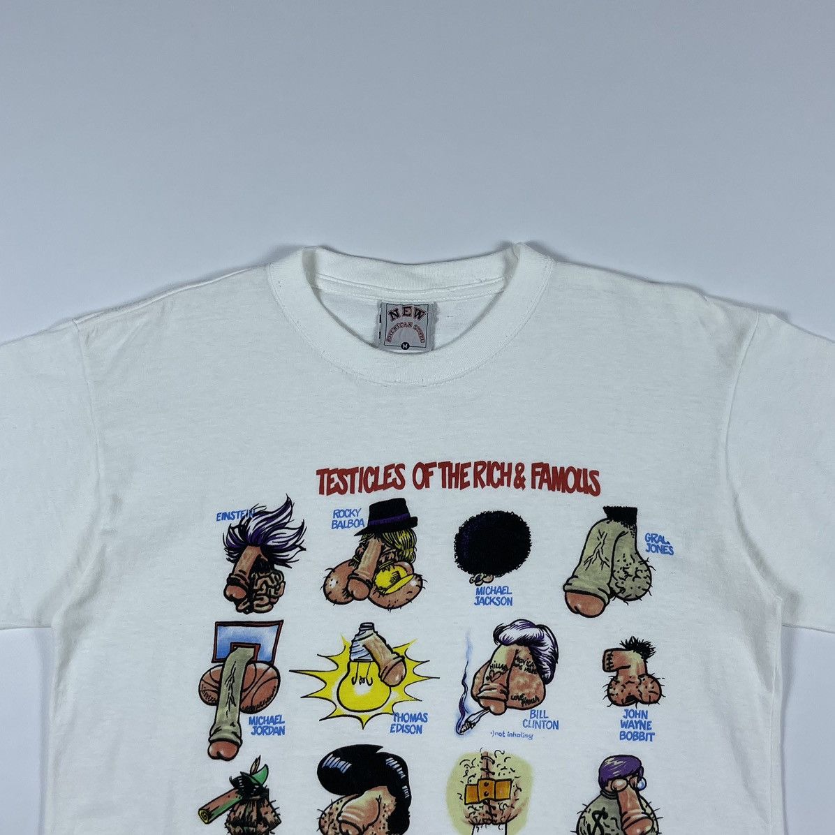 Vintage Vintage funny print T-shirt Testicles of the Rich & Famous Size US M / EU 48-50 / 2 - 3 Thumbnail