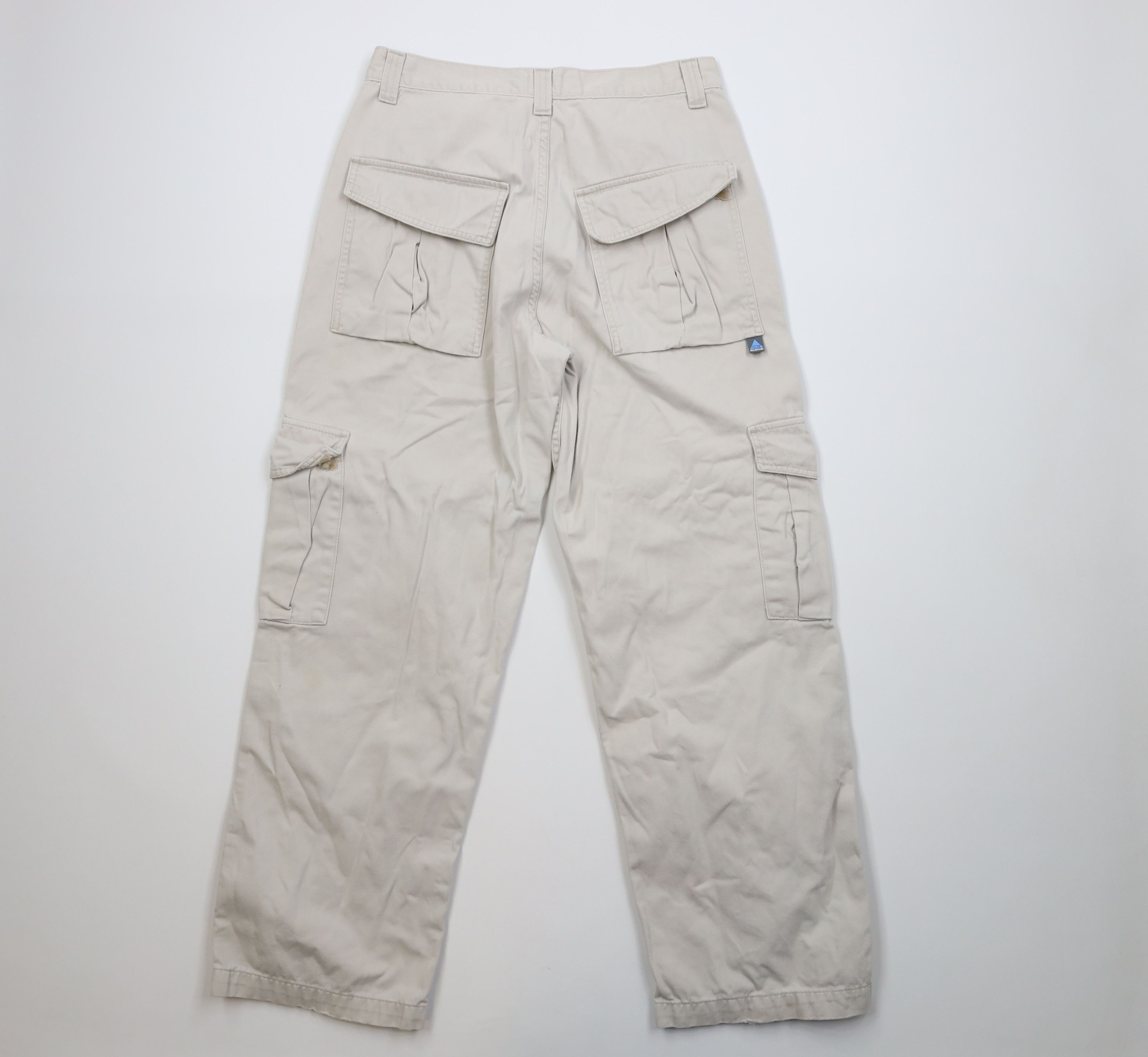 Levi's Vintage Y2K 2001 Levis Silvertab Wide Leg Cargo Pants Beige Size US 32 / EU 48 - 12 Thumbnail