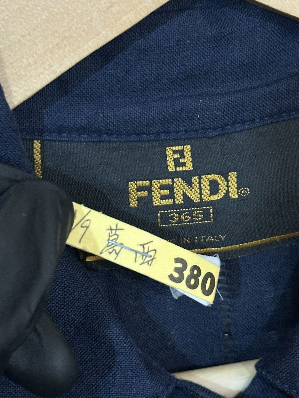 Fendi Fendi shirt dress is a structured dark blue. Size L / US 10 / IT 46 - 13 Thumbnail