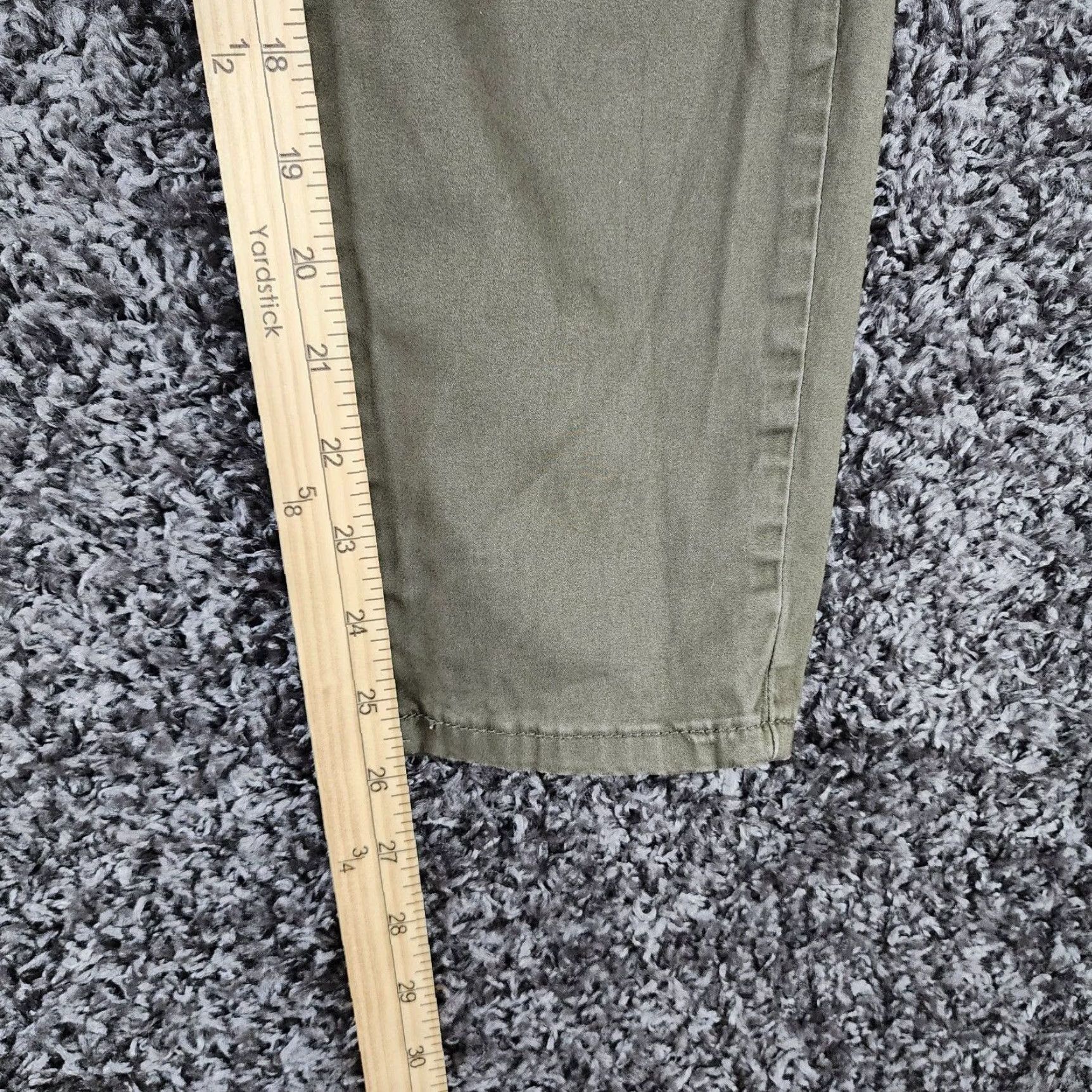 Buffalo David Bitton BUFFALO DAVID BITTON Womens Green Mid Rise Stretch Skinny Pants Size 30 Regular Waist 30in Inseam 26in Ankle Womens Size 30" / US 8 / IT 44 - 5 Thumbnail