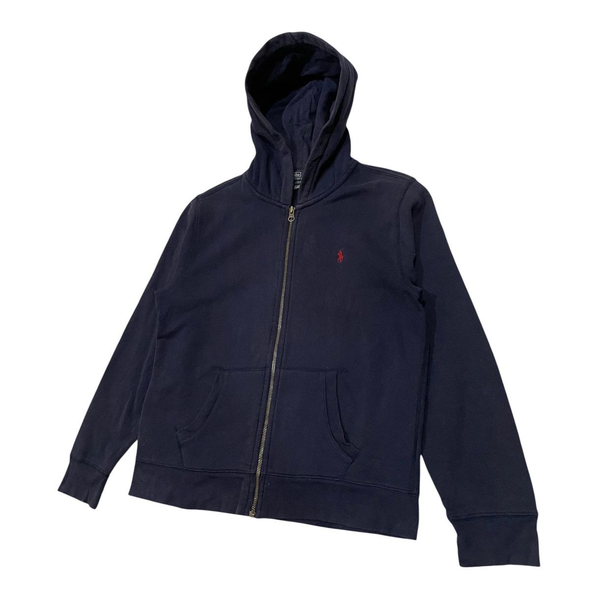 Polo Ralph Lauren Vintage Polo Ralph Lauren Zip Up Hoodie Navy Blue Boys Size US S / EU 44-46 / 1 - 2 Thumbnail