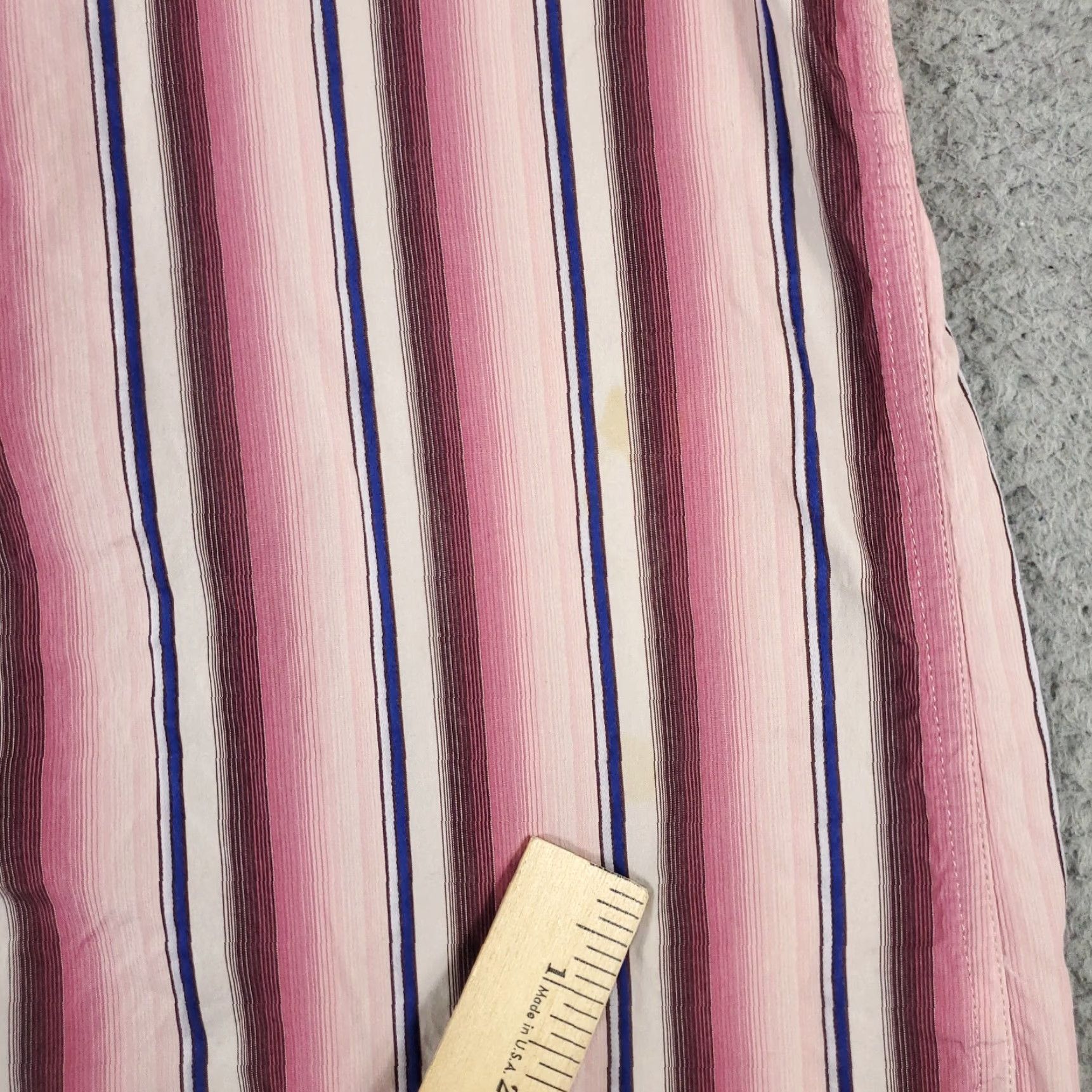 Tommy Bahama Tommy Bahama Shirt Mens Large Burgundy Striped Button-Up Long Sleeve Casual Button-Up Shirt Men L Burgundy Striped Collection Size US L / EU 52-54 / 3 - 3 Thumbnail
