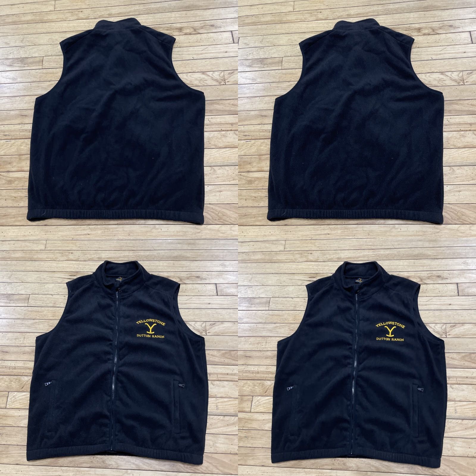 Vintage VINTAGE Yellowstone Dutton Ranch Fleece Vest Men L Black Full-Zip Mock Movie Studios Production Crew Issued Size US L / EU 52-54 / 3 - 10 Thumbnail