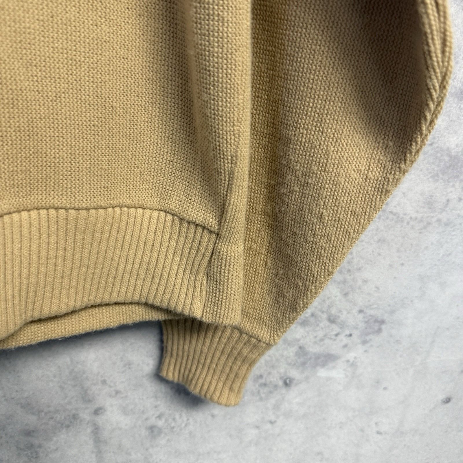 Vintage Vintage Orlon Campus Cardigan Sweater Mens XL Tan Knit Size US XL / EU 56 / 4 - 5 Thumbnail