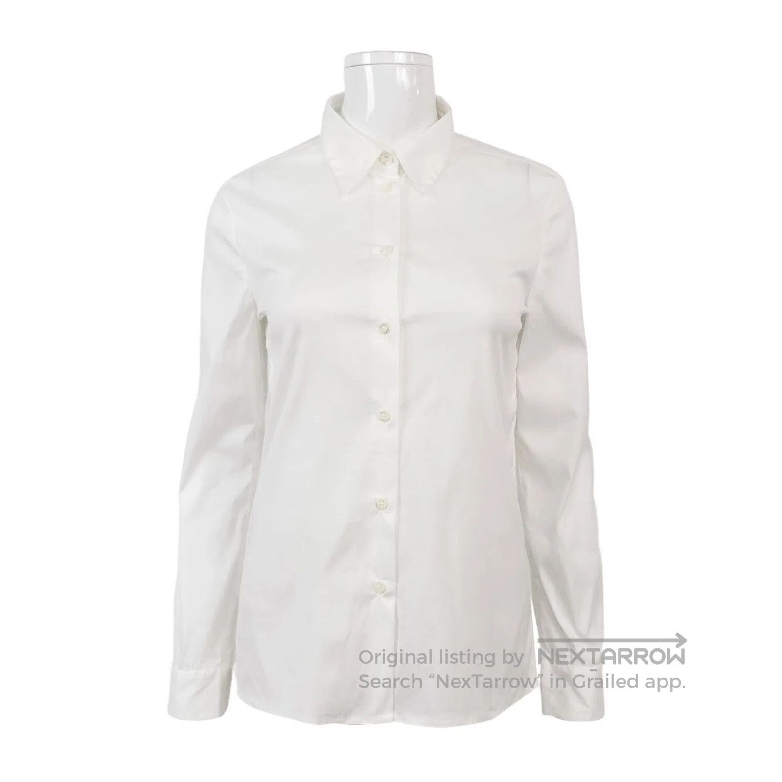 Prada Prada White Long Sleeve Button. Size XXS / US 00 / IT 34 - 1 Thumbnail