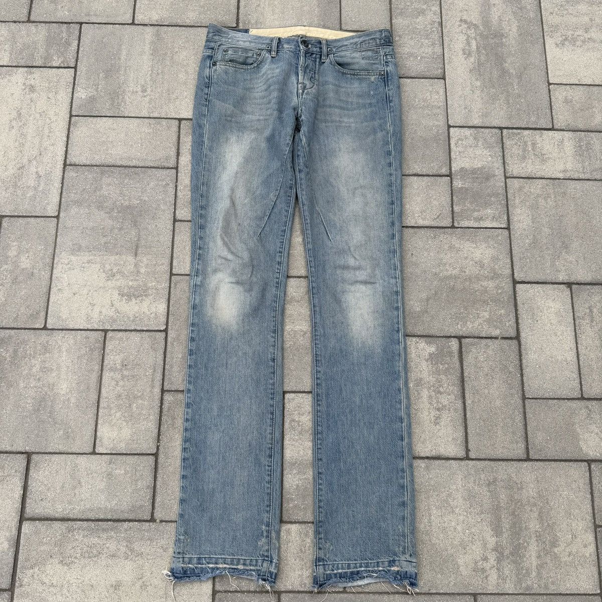 Rick Owens FW07 Rick Owens Blue Wash Detroit Cut Denim Size US 28 / EU 44 - 1 Thumbnail