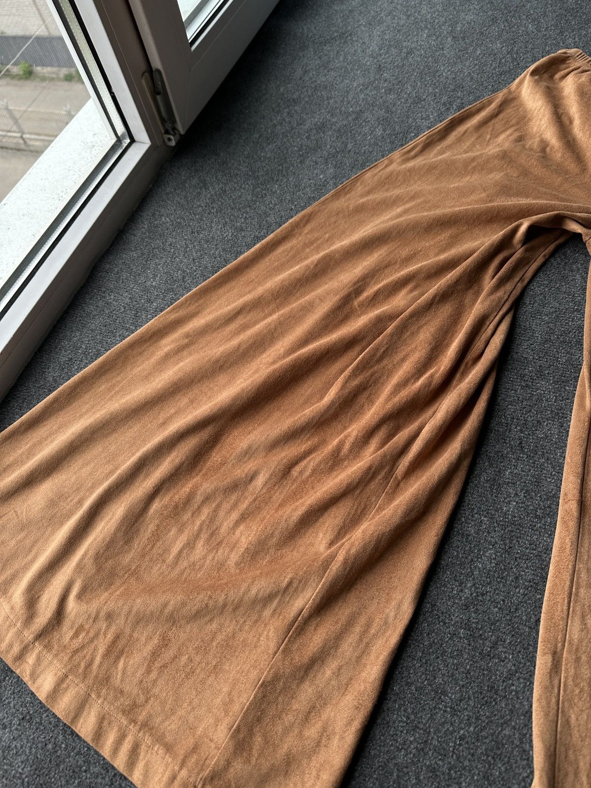 Other 🚨 ULTRA BAGGY WOMEN BROWN SOFT PANTS RARE Size 30" / US 8 / IT 44 - 14 Thumbnail