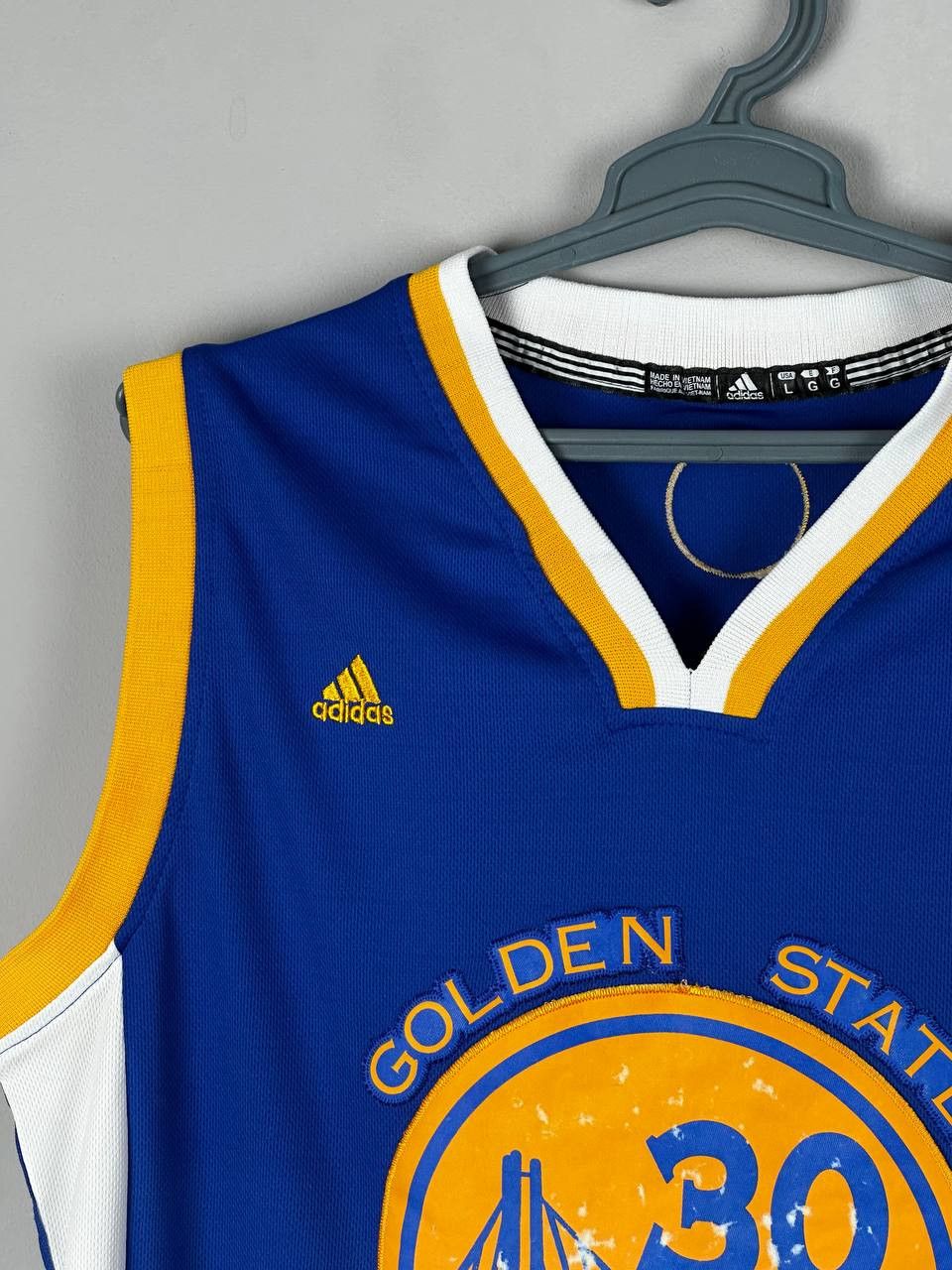 Adidas Golden State Warriors 30 Curry Adidas NBA Jersey Large Size US L / EU 52-54 / 3 - 5 Thumbnail