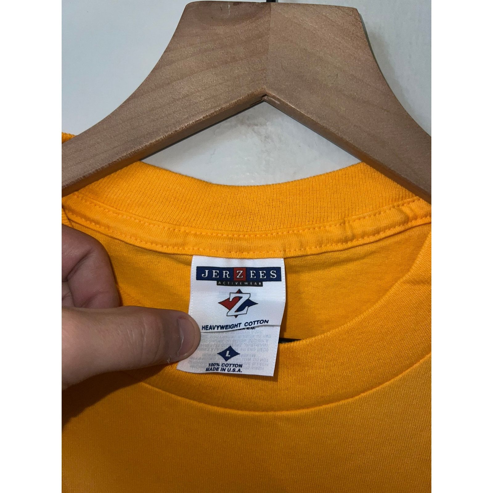 Jerzees 90s Summer in Montana MT Orange Nature Shirt VTG 1990s Large Size US L / EU 52-54 / 3 - 5 Thumbnail