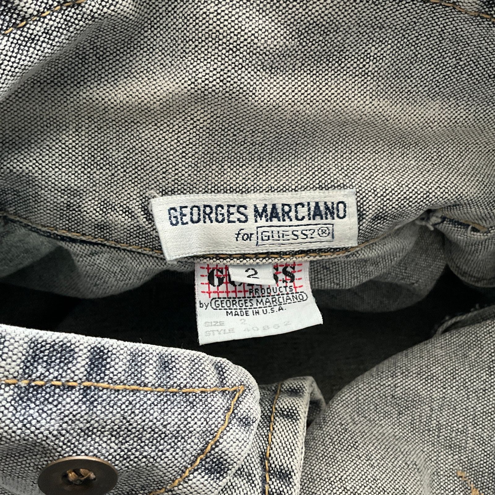Guess Vintage 80s Guess Marciano Denim Motorcycle Jacket M Size US M / EU 48-50 / 2 - 5 Thumbnail