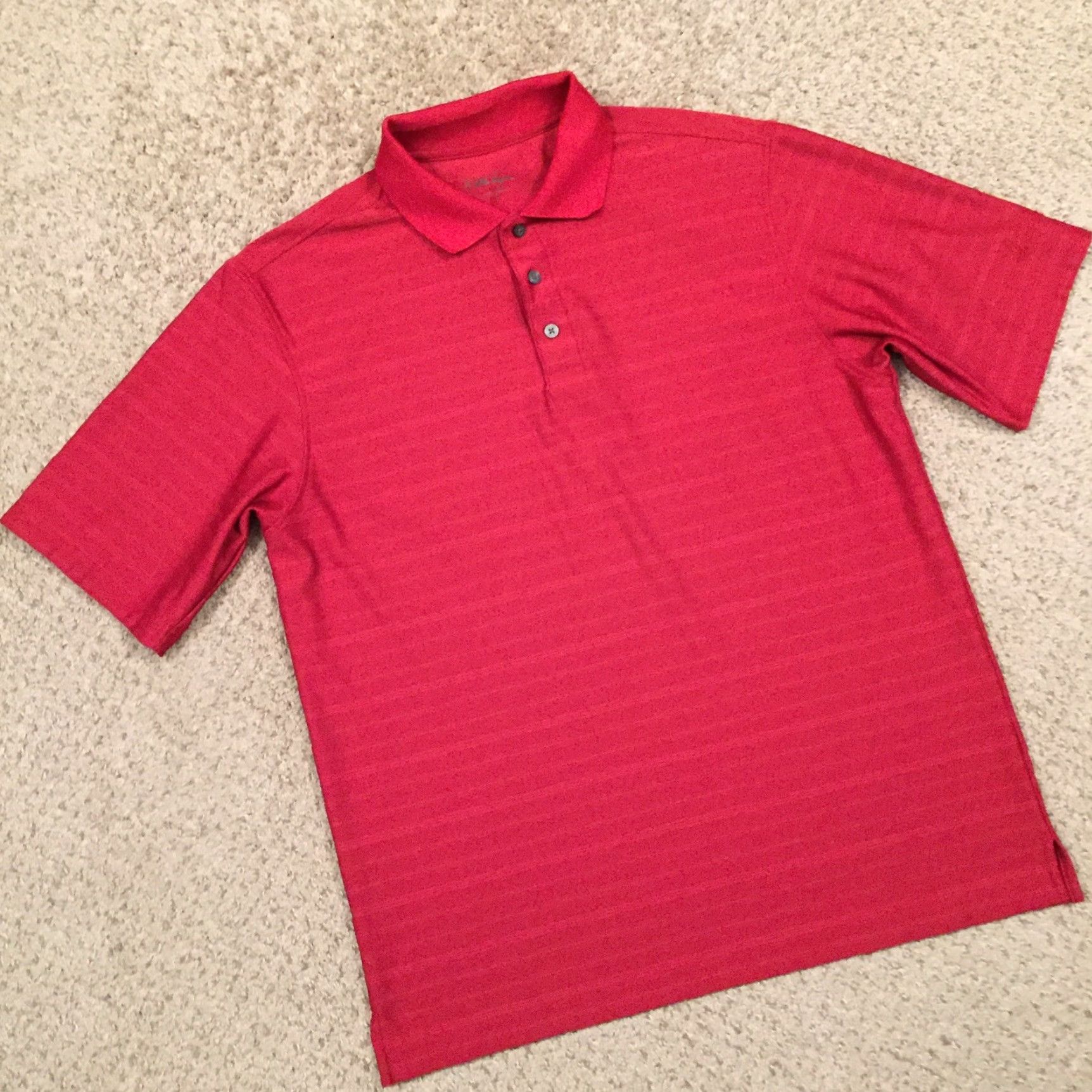 Vintage Walter Hagen Polo Shirt Mens M Red Short Sleeve Striped Polo Size US M / EU 48-50 / 2 - 5 Thumbnail