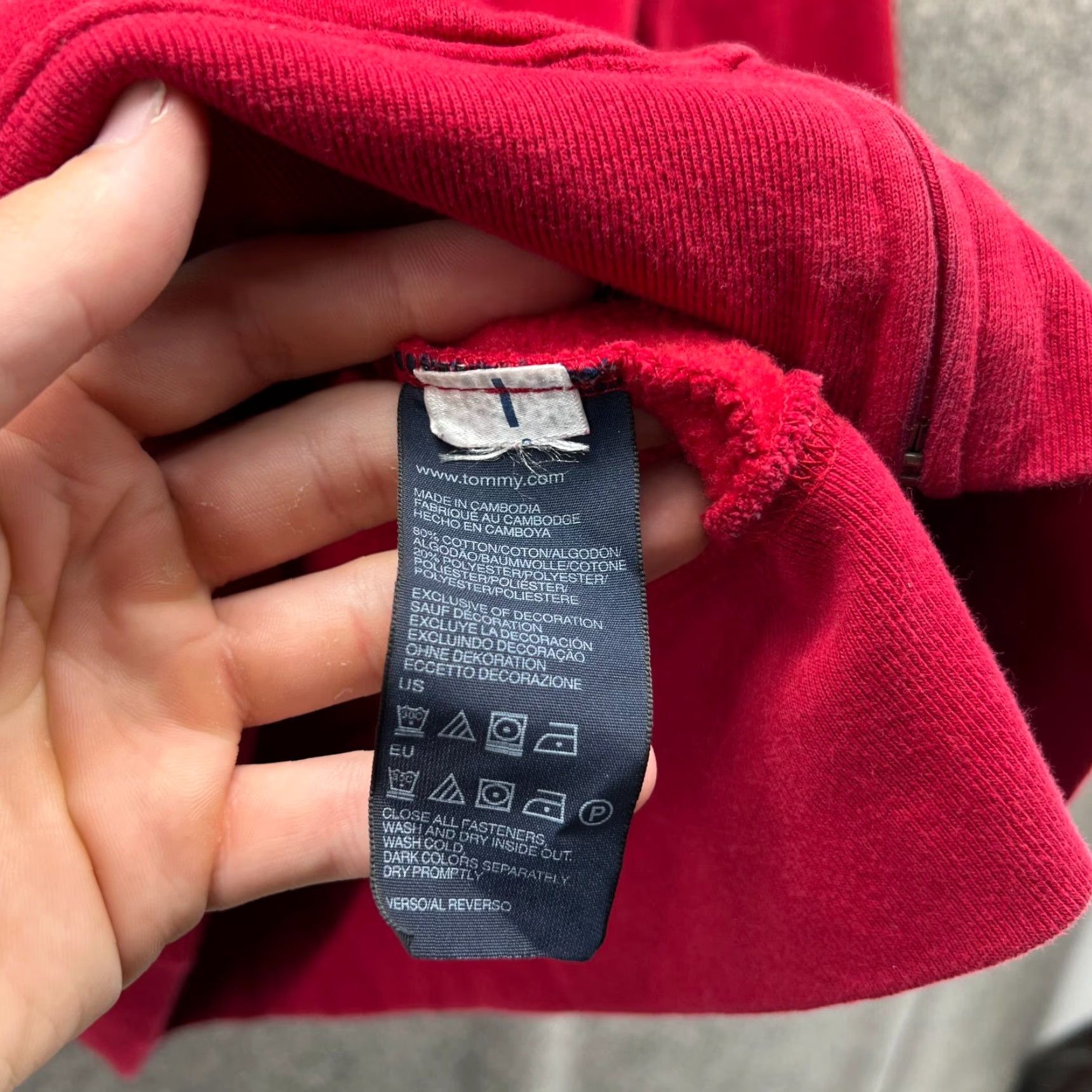 Tommy Hilfiger Tommy Hilfiger Jacket Womens XL Red Full Zip Hooded Fleece Zipper Winter Spring Fall Casual Travel Workwear Size XL / US 12-14 / IT 48-50 - 5 Thumbnail