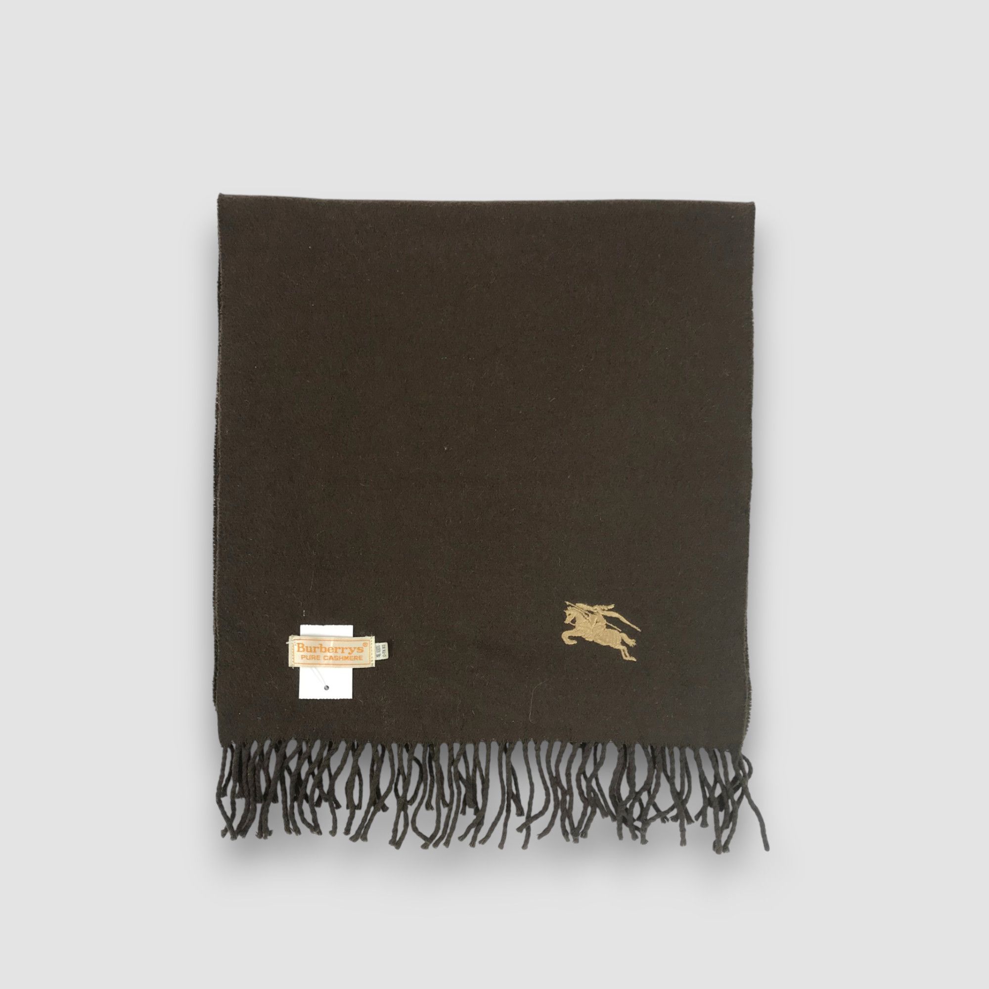 Burberry Vintage Burberry Scarf Wool Muffler Fringe Winter Scarves Size ONE SIZE - 2 Thumbnail