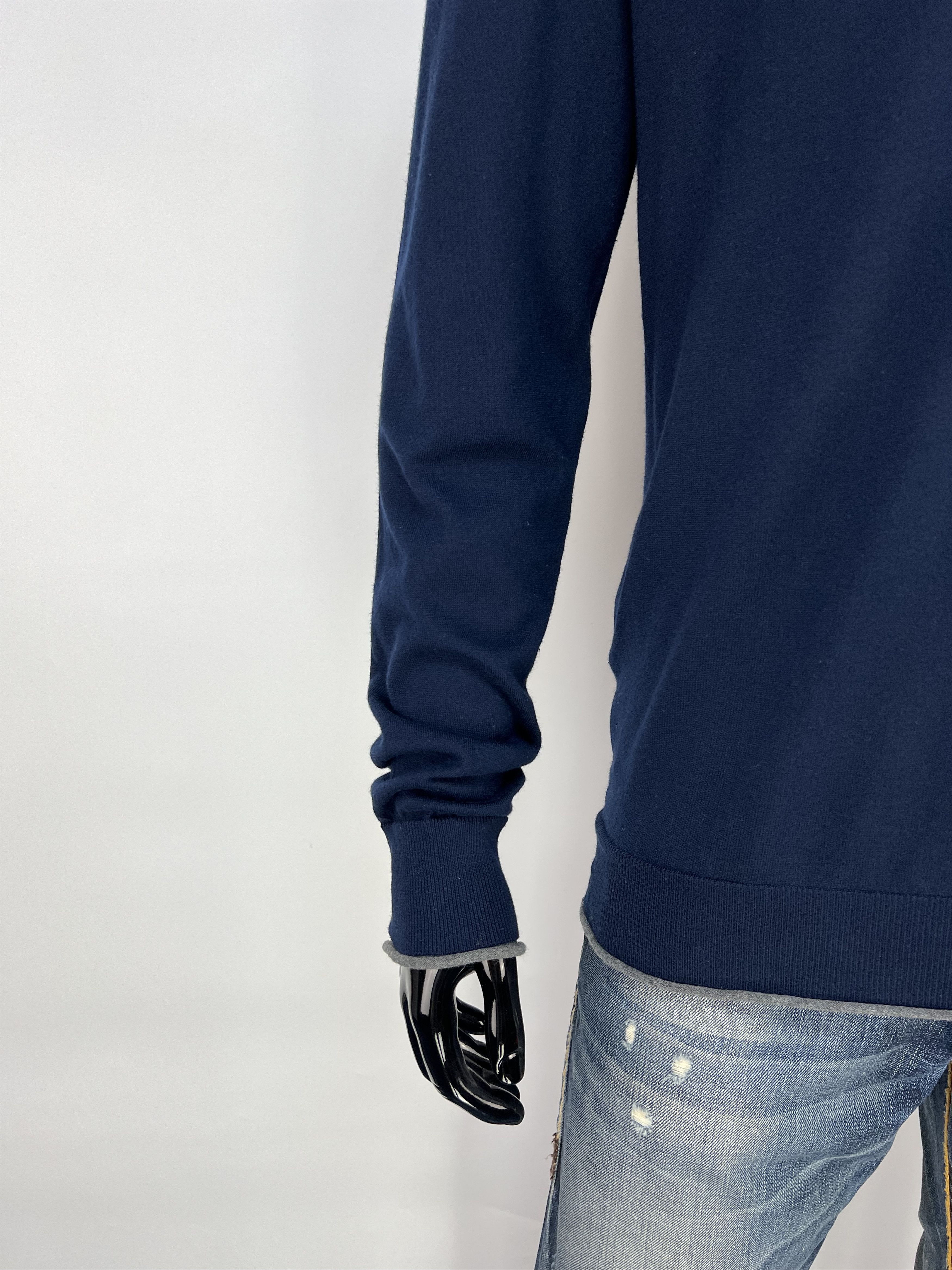 Balmain Balmain Cotton V-Neck Sweater Size US L / EU 52-54 / 3 - 5 Thumbnail