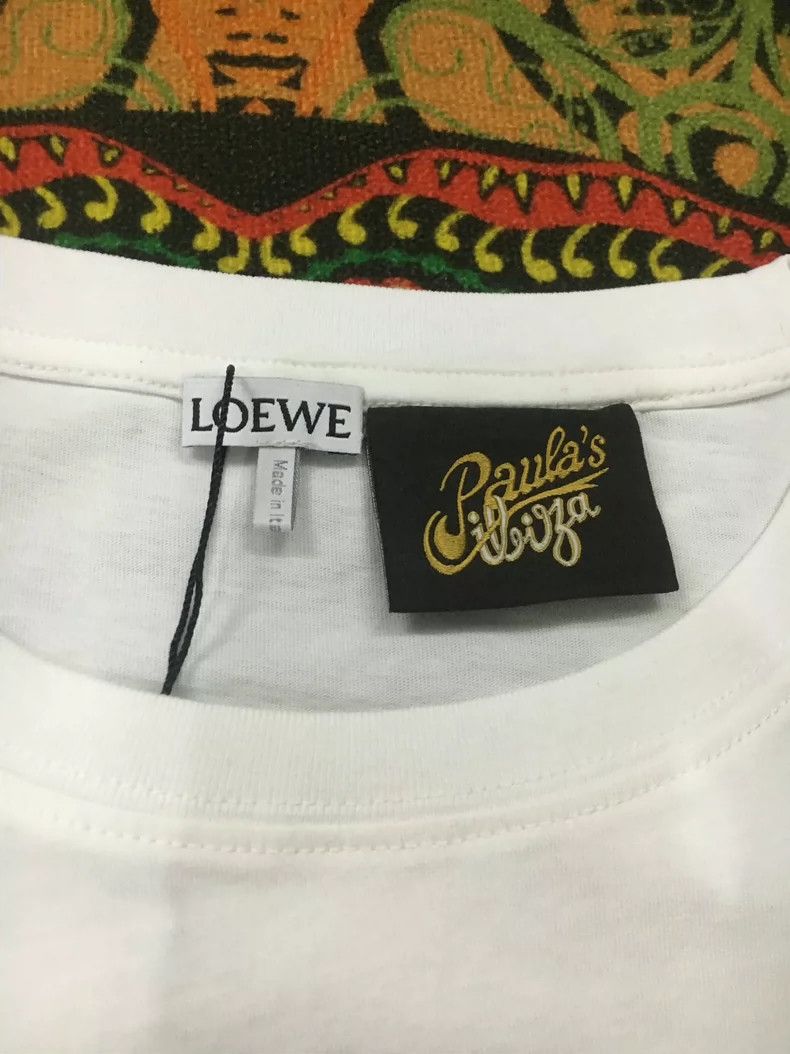 Loewe LOEWE Spring and summer color striped Logo short sleeves Size M / US 6-8 / IT 42-44 - 3 Thumbnail