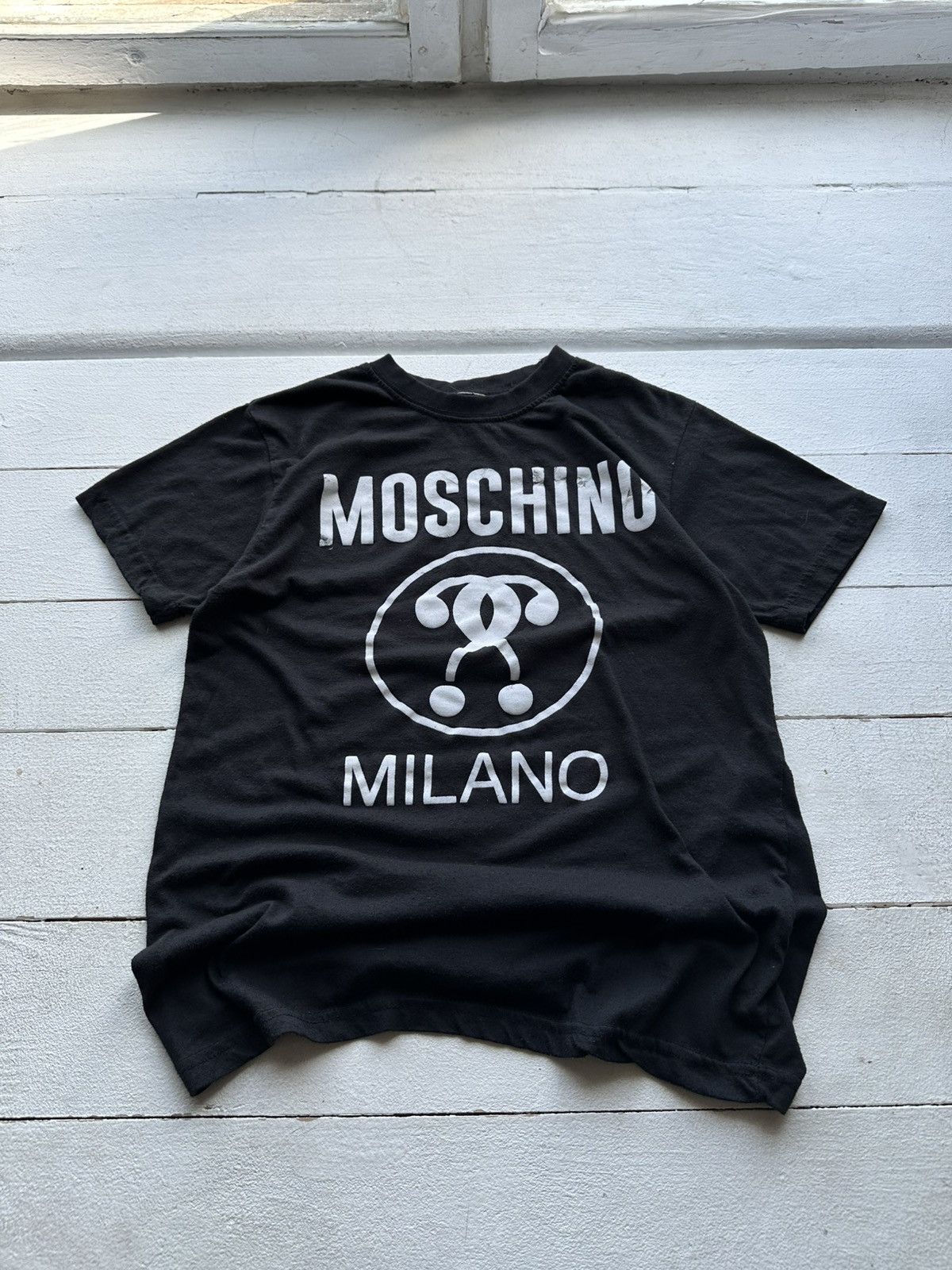 Love Moschino × Vintage 🚨VINTAGE LOVE MOSCHINO Y2K TEE SHIRT RARE BIG LOGO Size M / US 6-8 / IT 42-44 - 1 Thumbnail