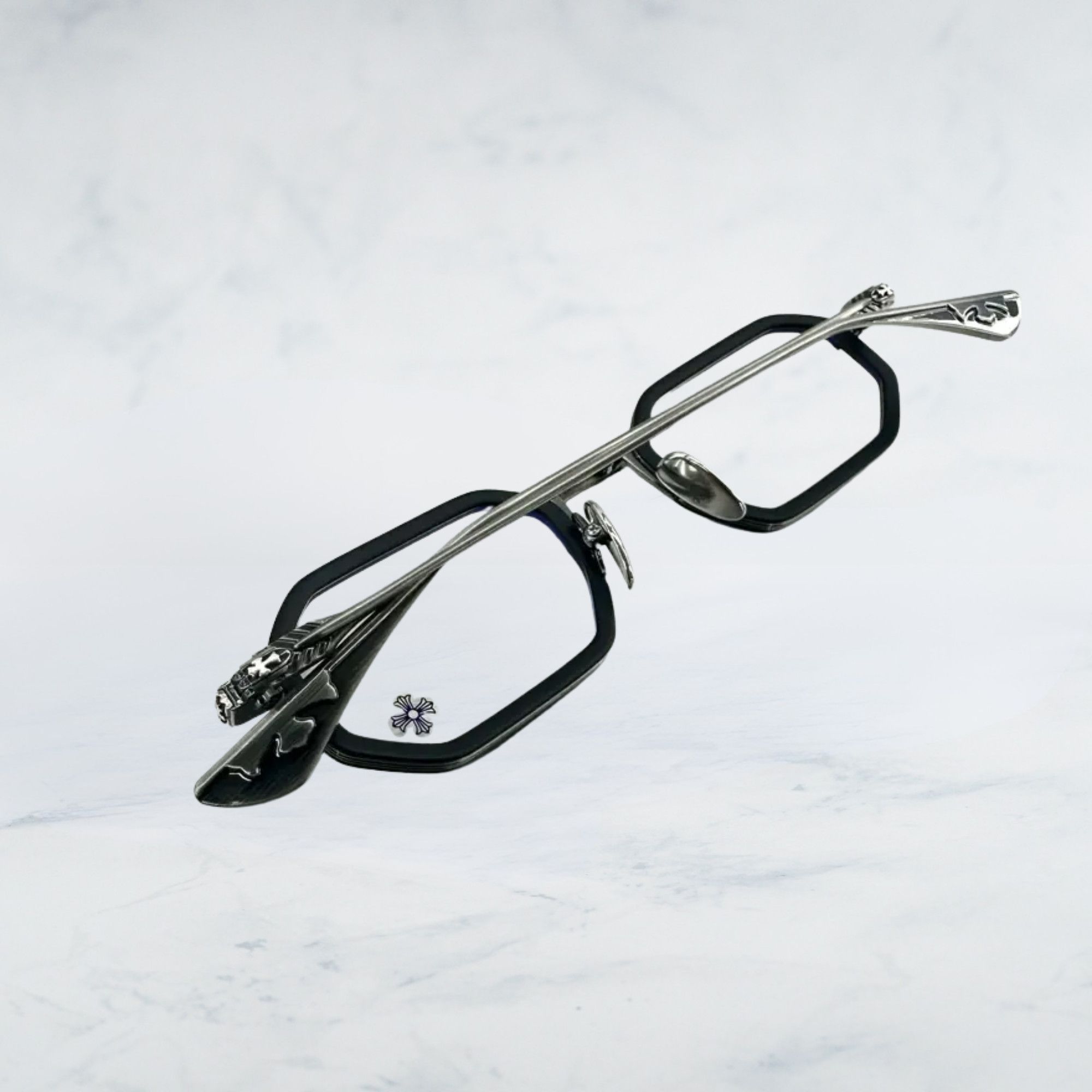 Chrome Hearts CHROME HEARTS STYLIDA MATTE BLACK / PEWTER Size ONE SIZE - 4 Thumbnail